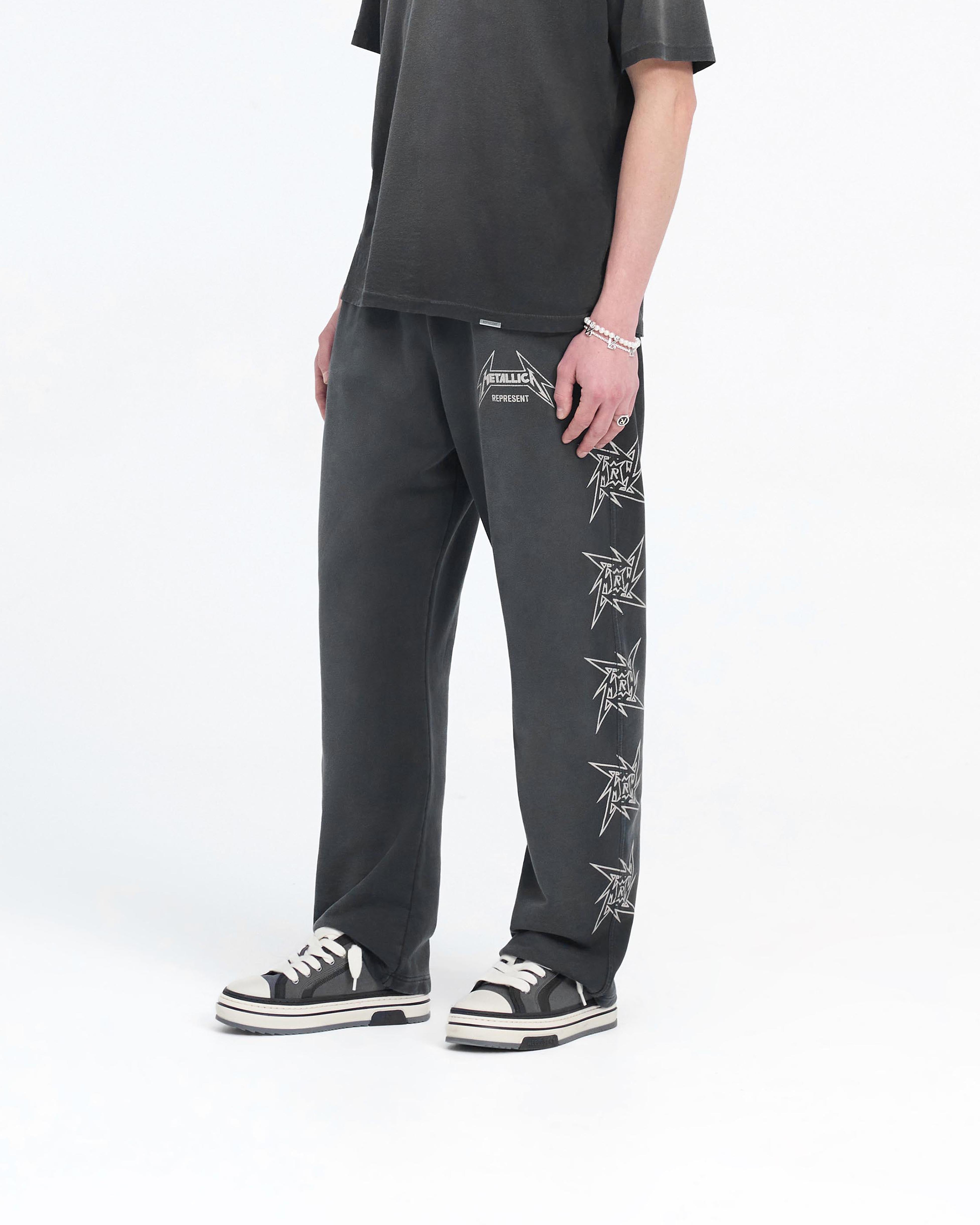 Represent X Metallica‚Ñ¢Ô∏è Local Crew Sweatpant - Stained Black