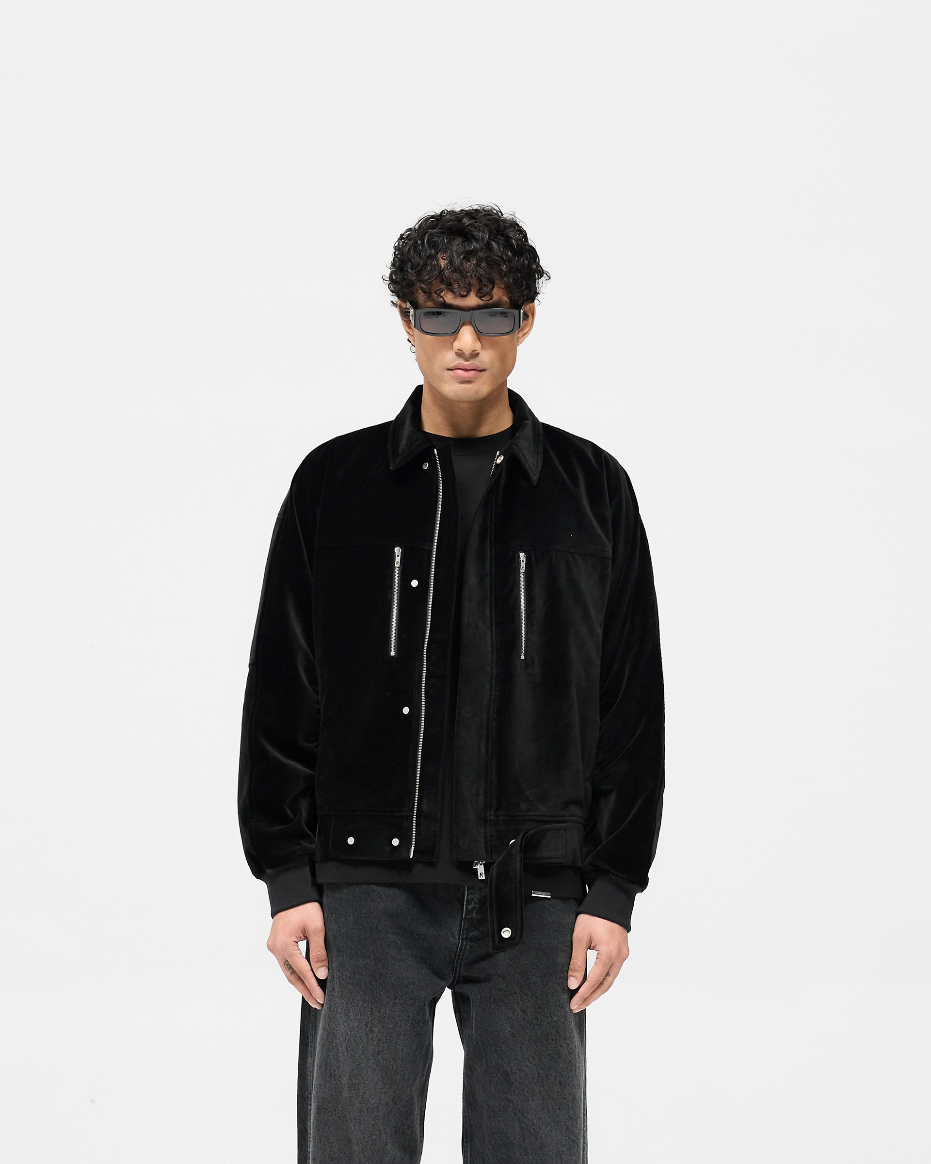 Bordeaux Brushed Jacket - Black