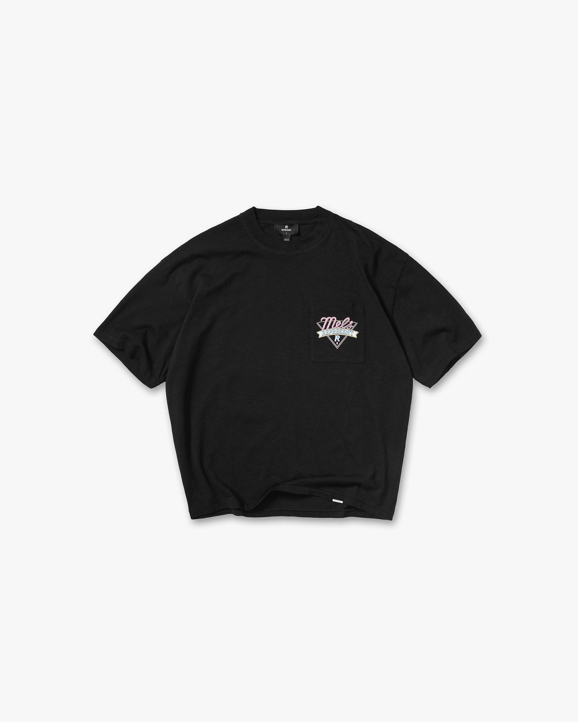 Represent x Mels Diner T-Shirt - Jet Black