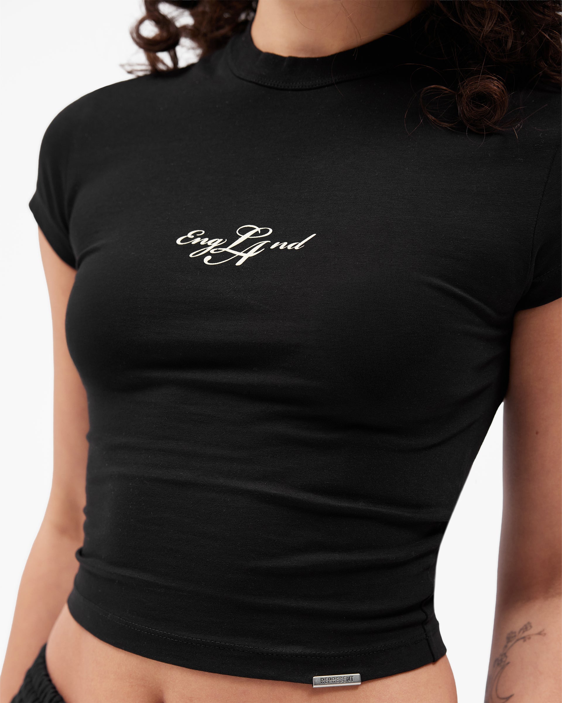 EngLAnd Baby Tee - Jet Black