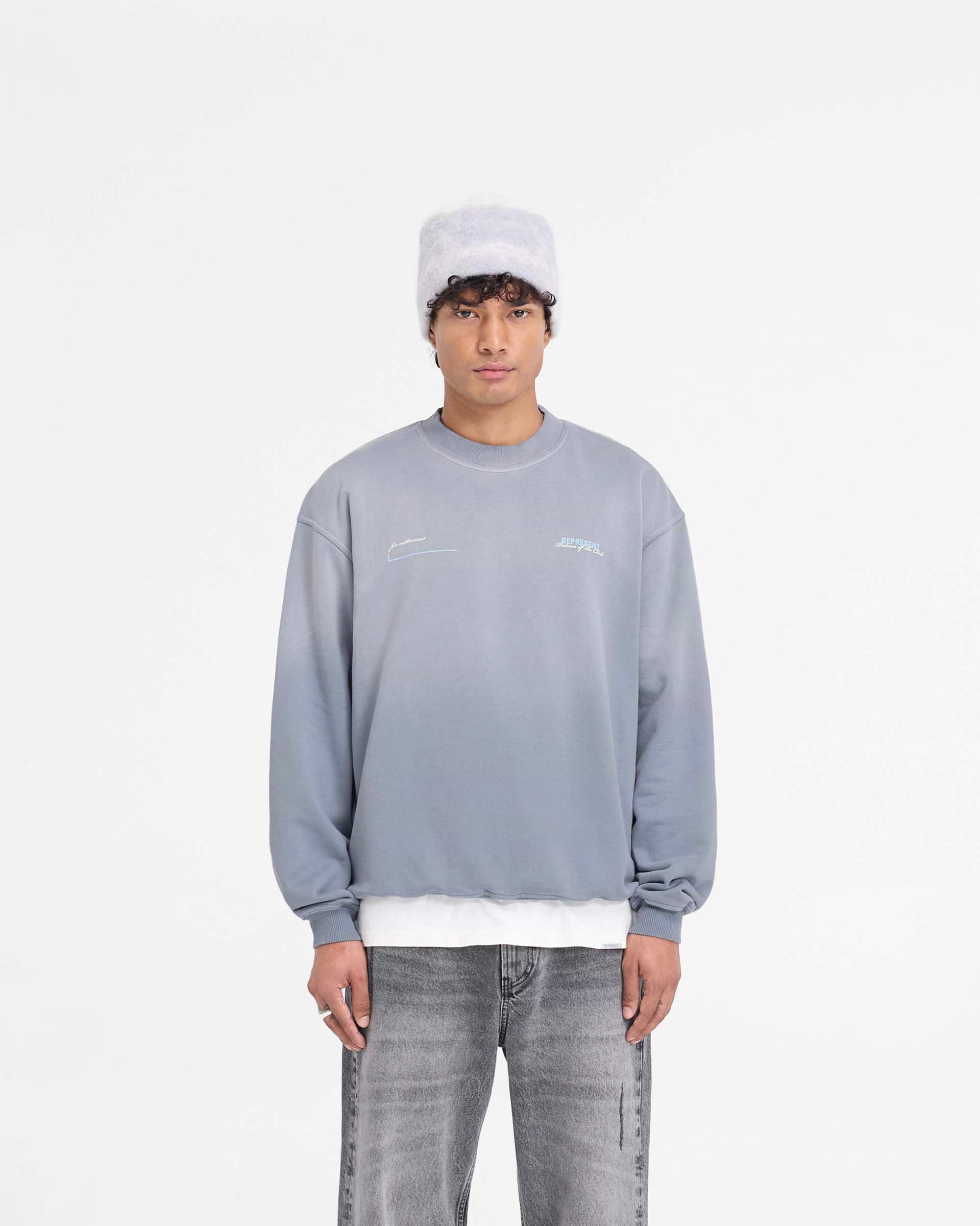 Patron Of The Club Sweater - Washed Grey