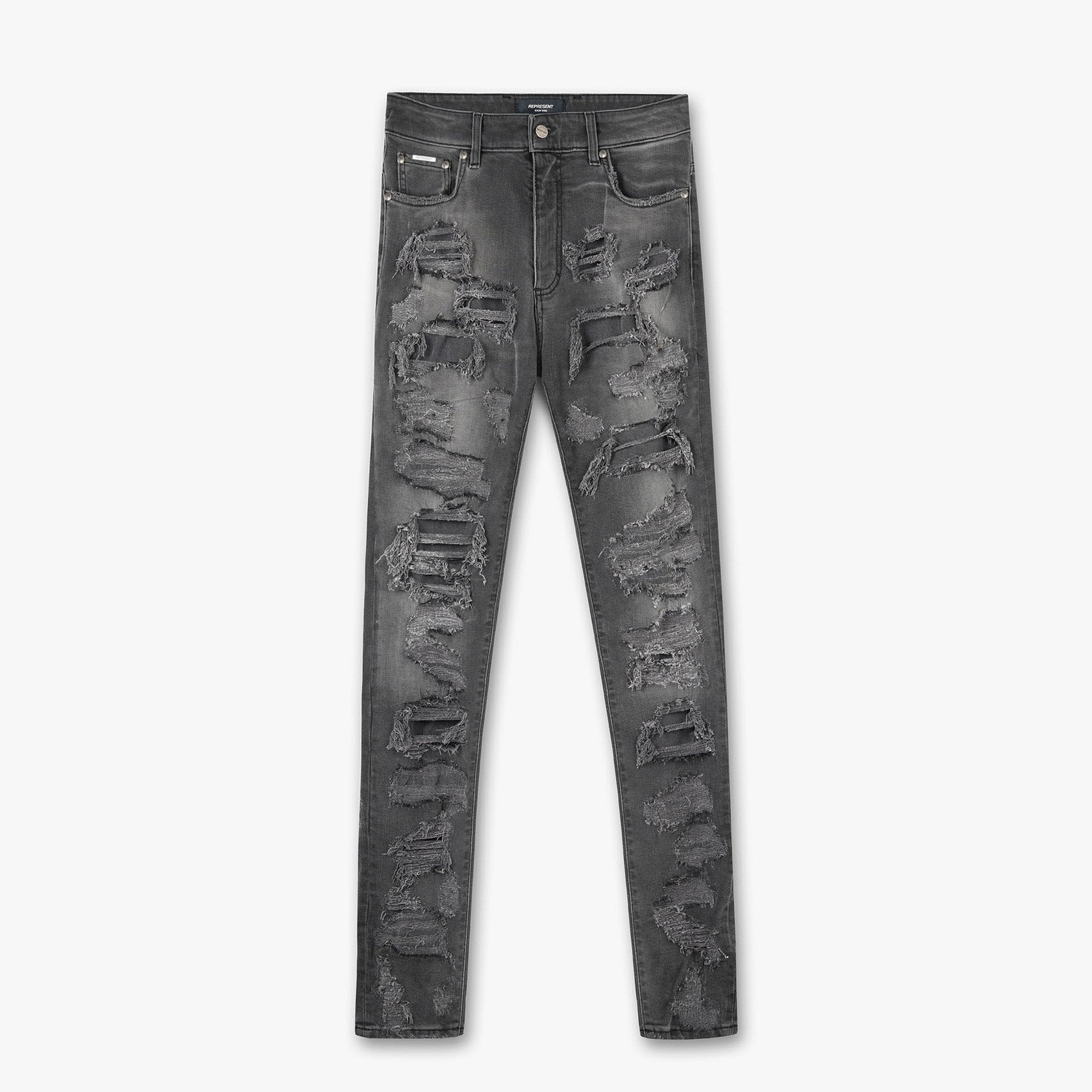 Shredded Denim - Vintage Grey