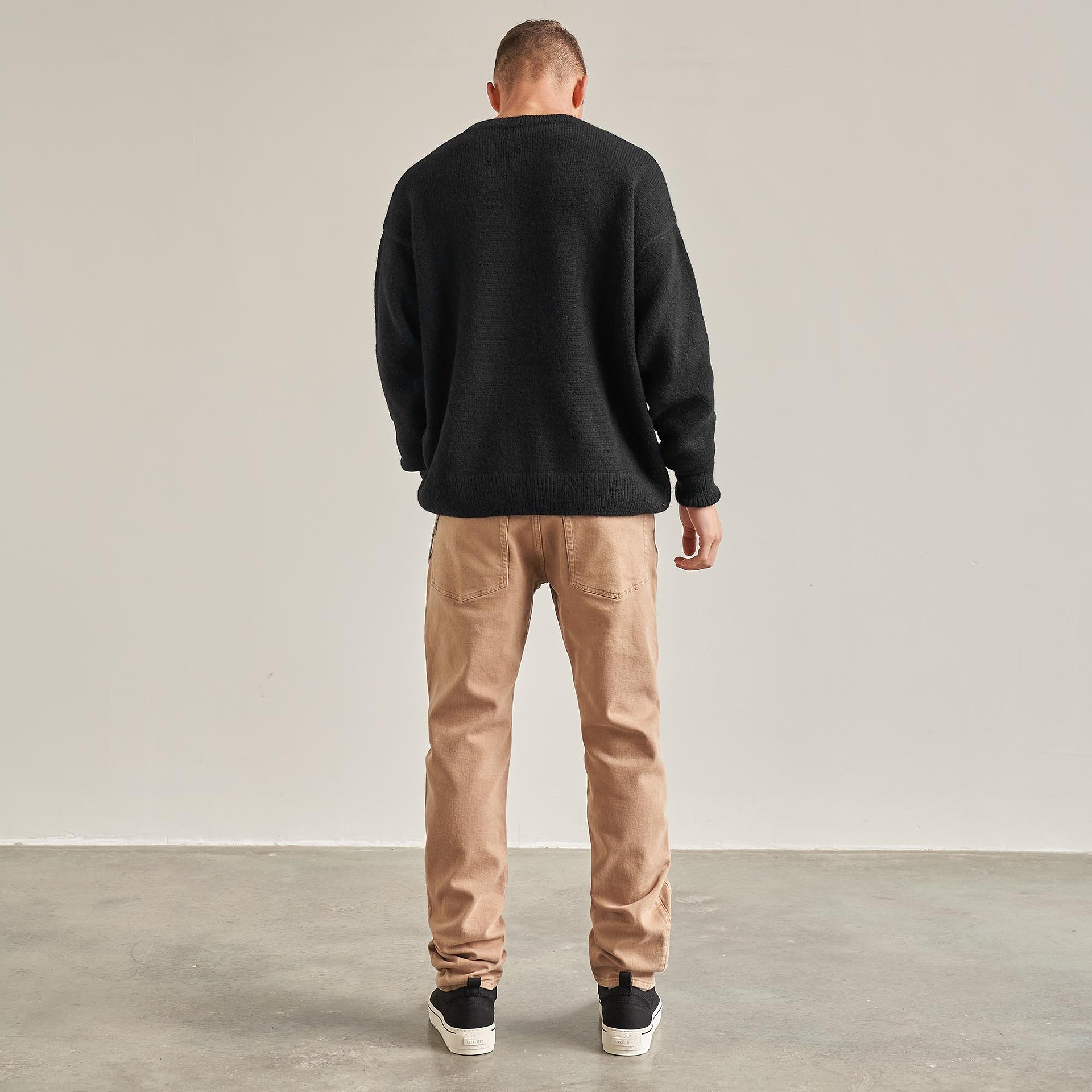 Logo Knit Sweater - Black