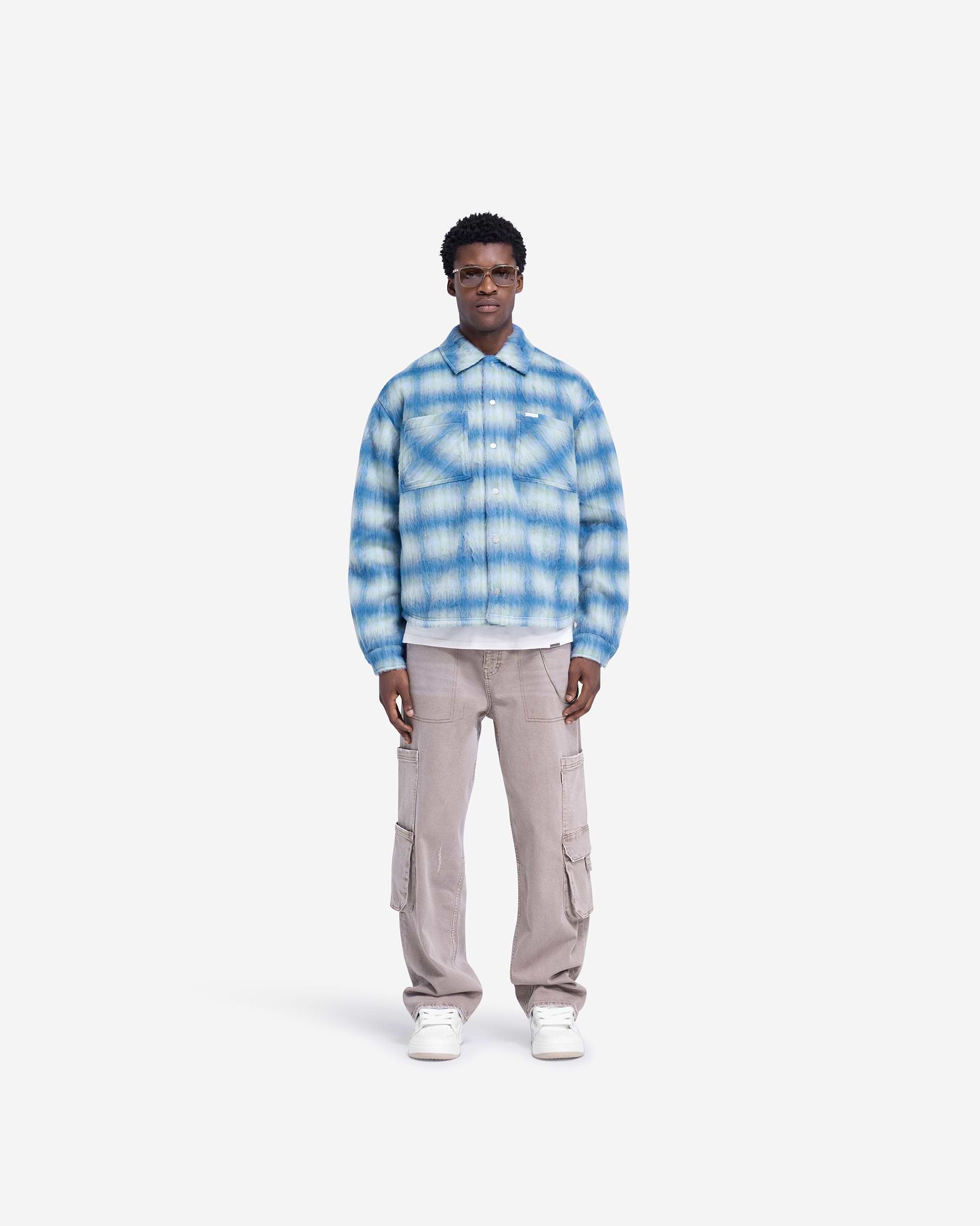 Electric Blue Overshirt | Jackets & Outwear | REPRESENT