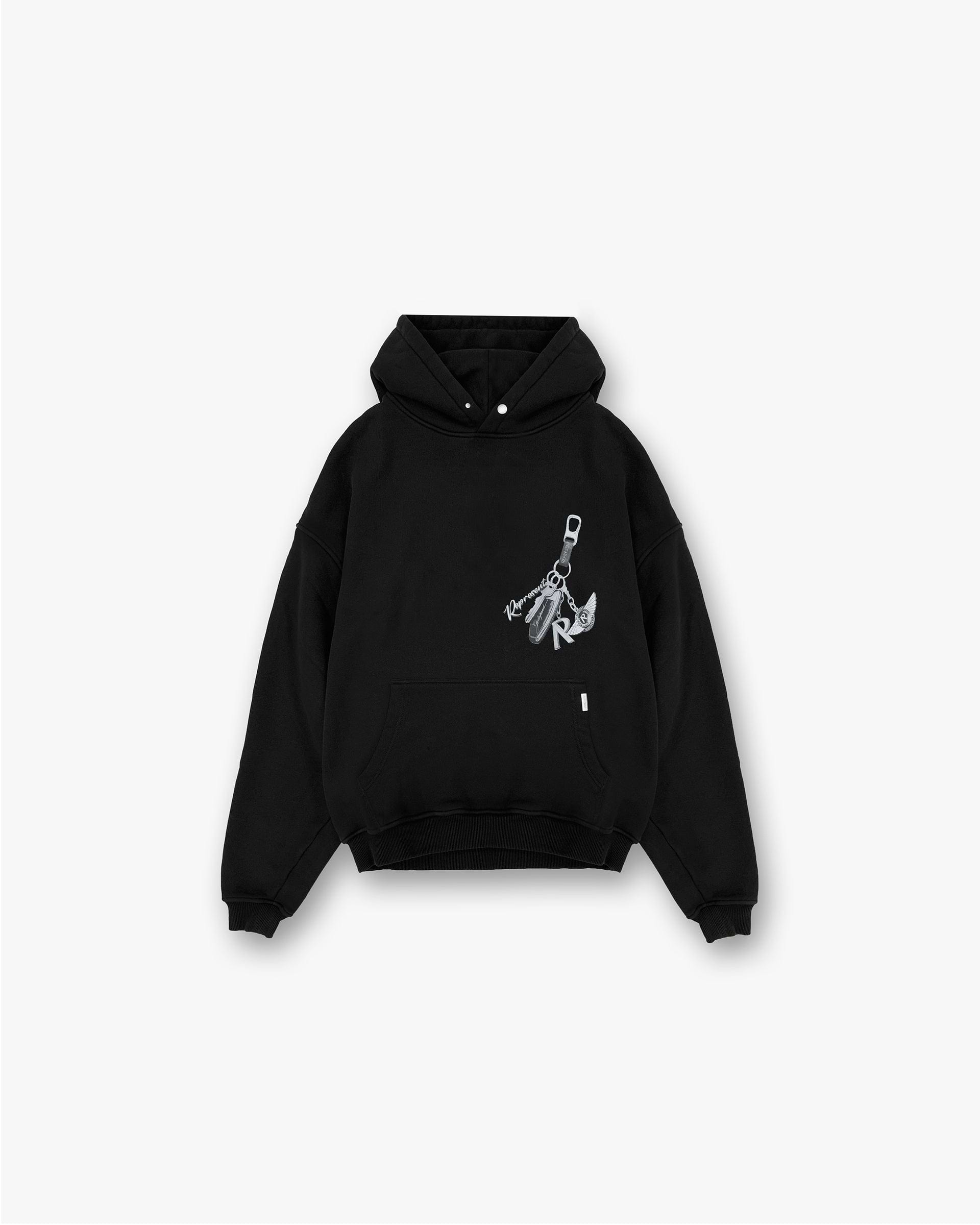 Keys To The Club Hoodie - Jet Black