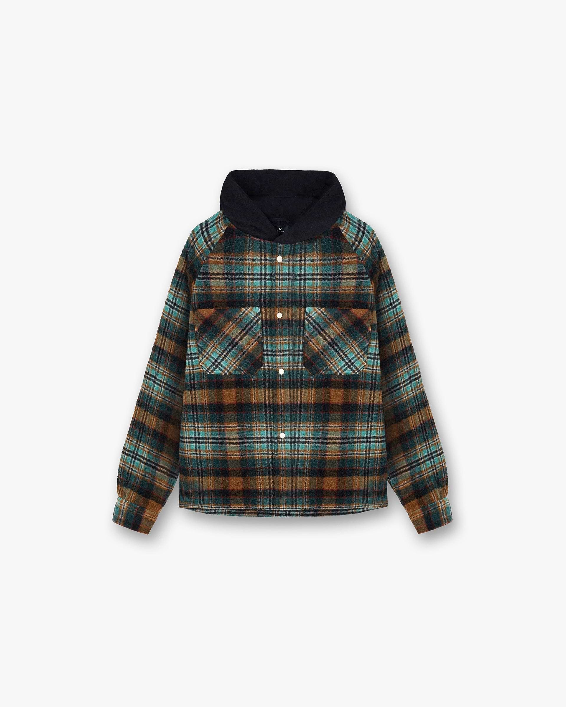 Hooded Overshirt - Check