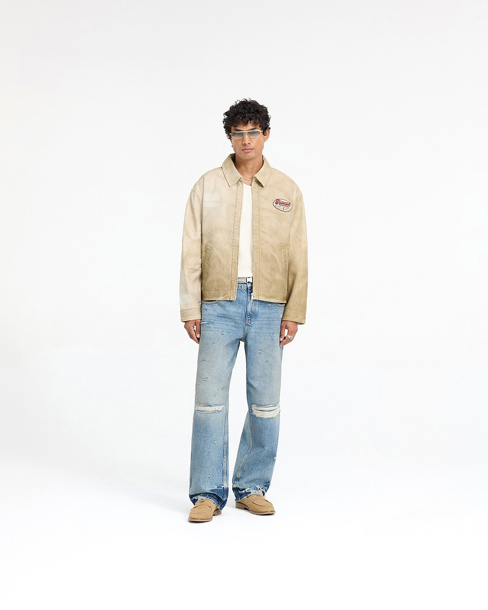 Represent X Duke + Dexter Multi Patch Carpenter Jacket - Sand