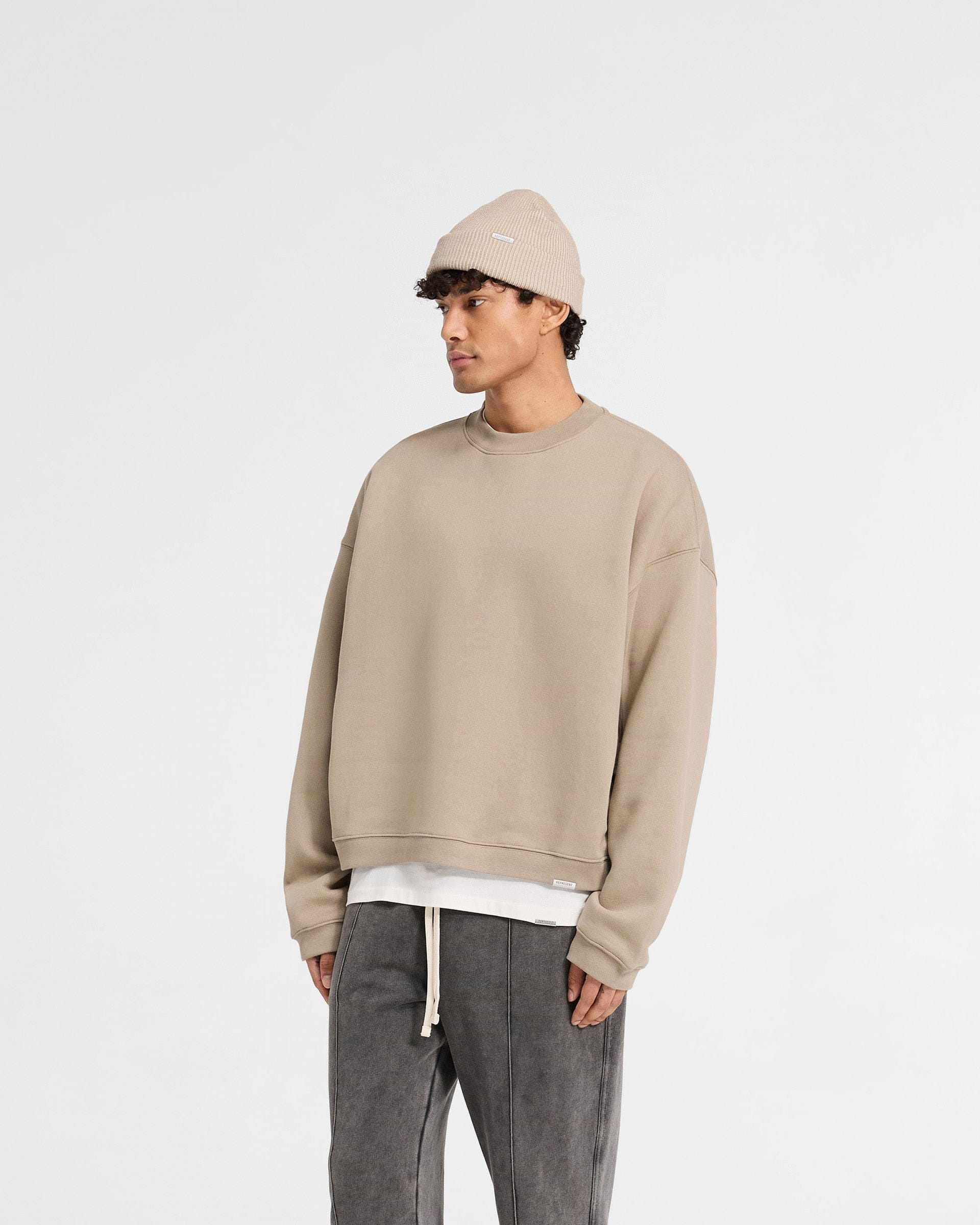 Initial Boxy Sweater - Dune