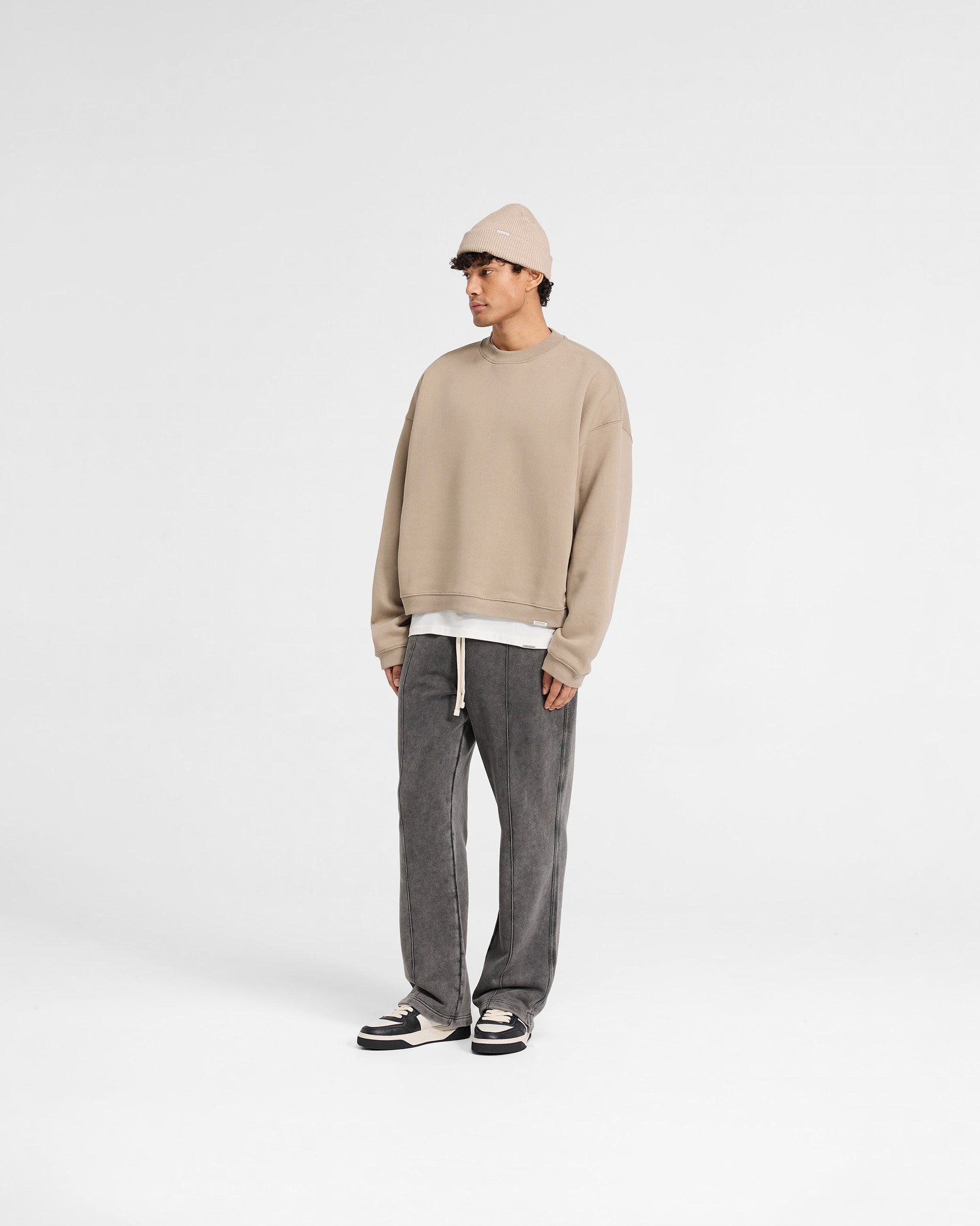 Initial Boxy Sweater - Dune