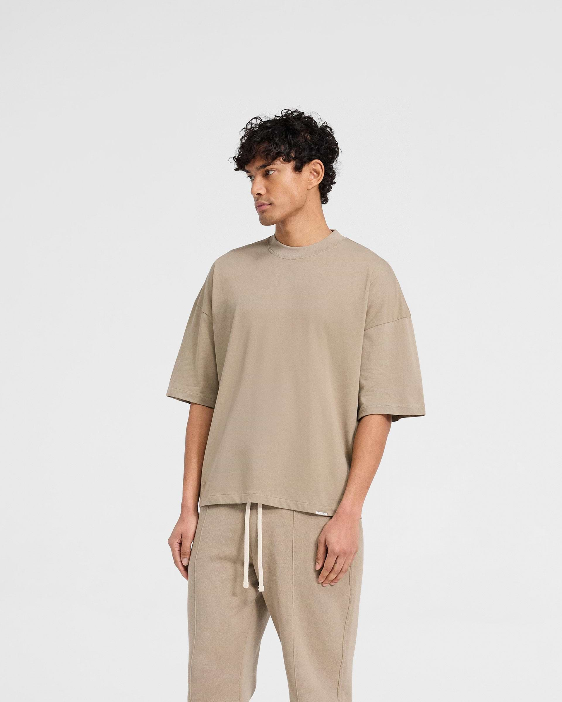 Initial Boxy T-Shirt - Dune