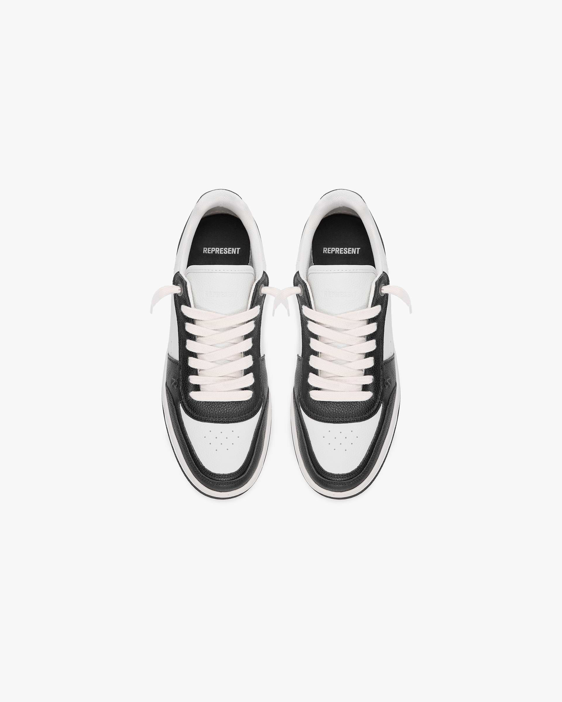 Initial Sneaker - Leather - Black Vintage White