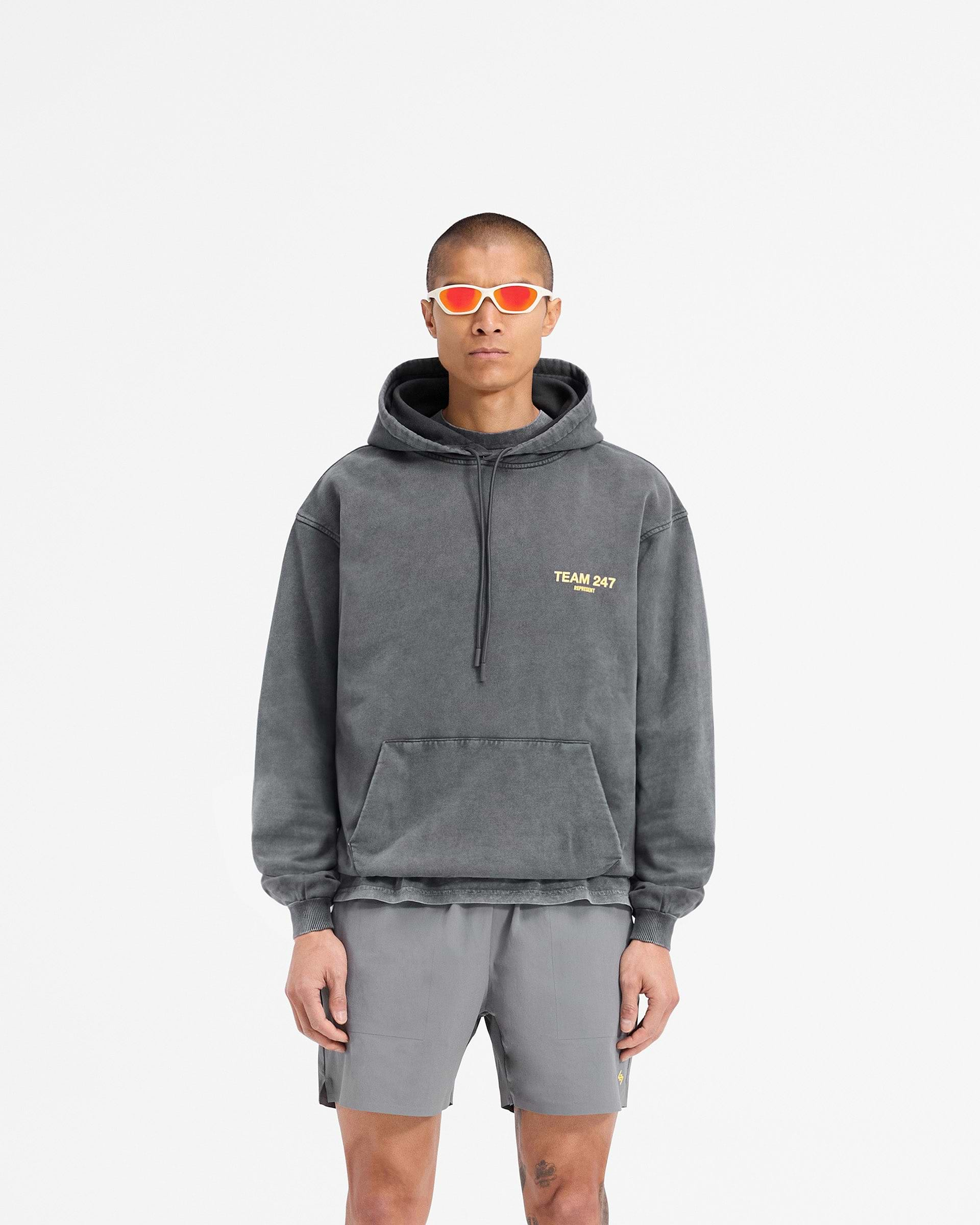 Team 247 Oversized Hoodie - Pewter Lemon