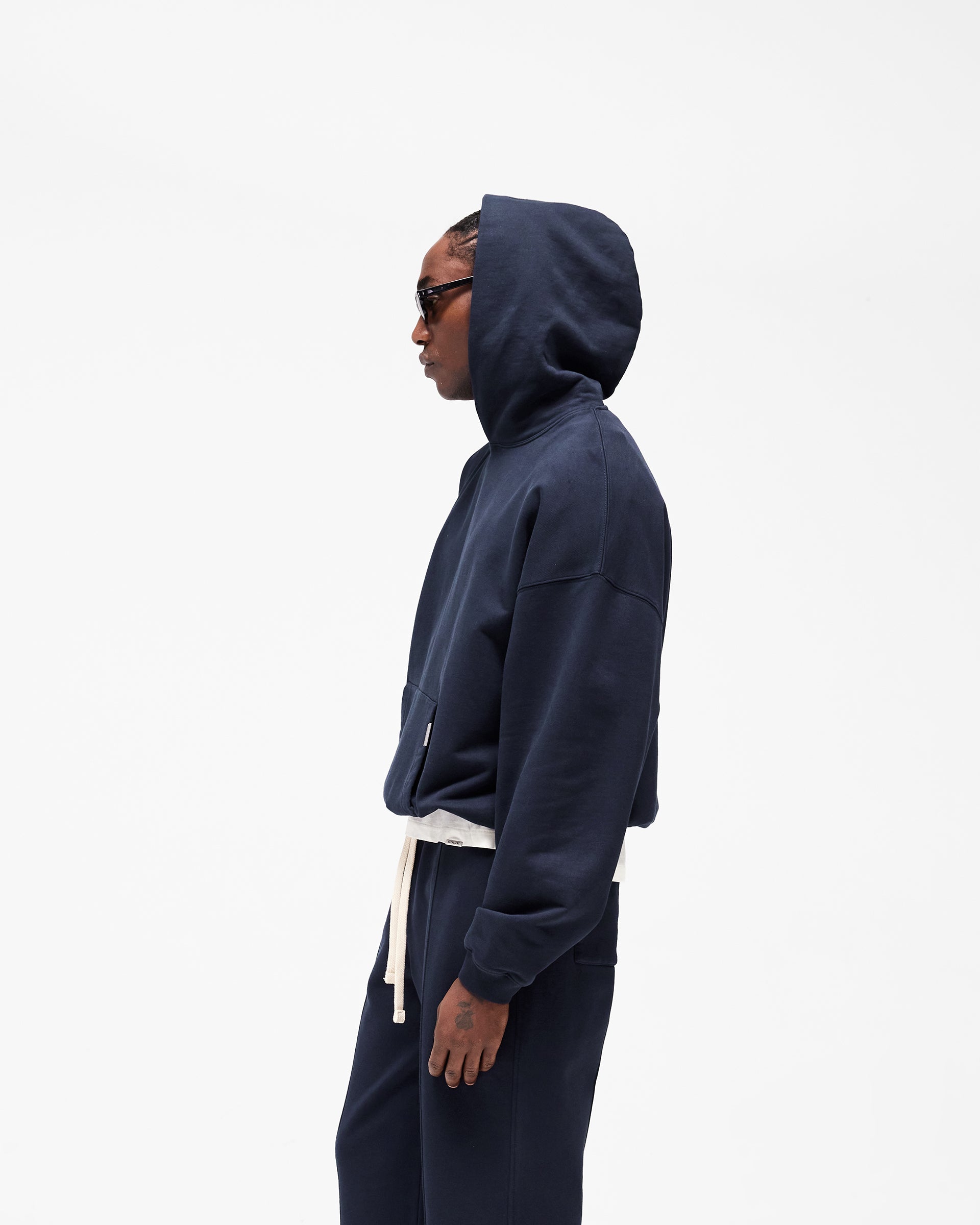 Initial Oversized Hoodie - Midnight Navy