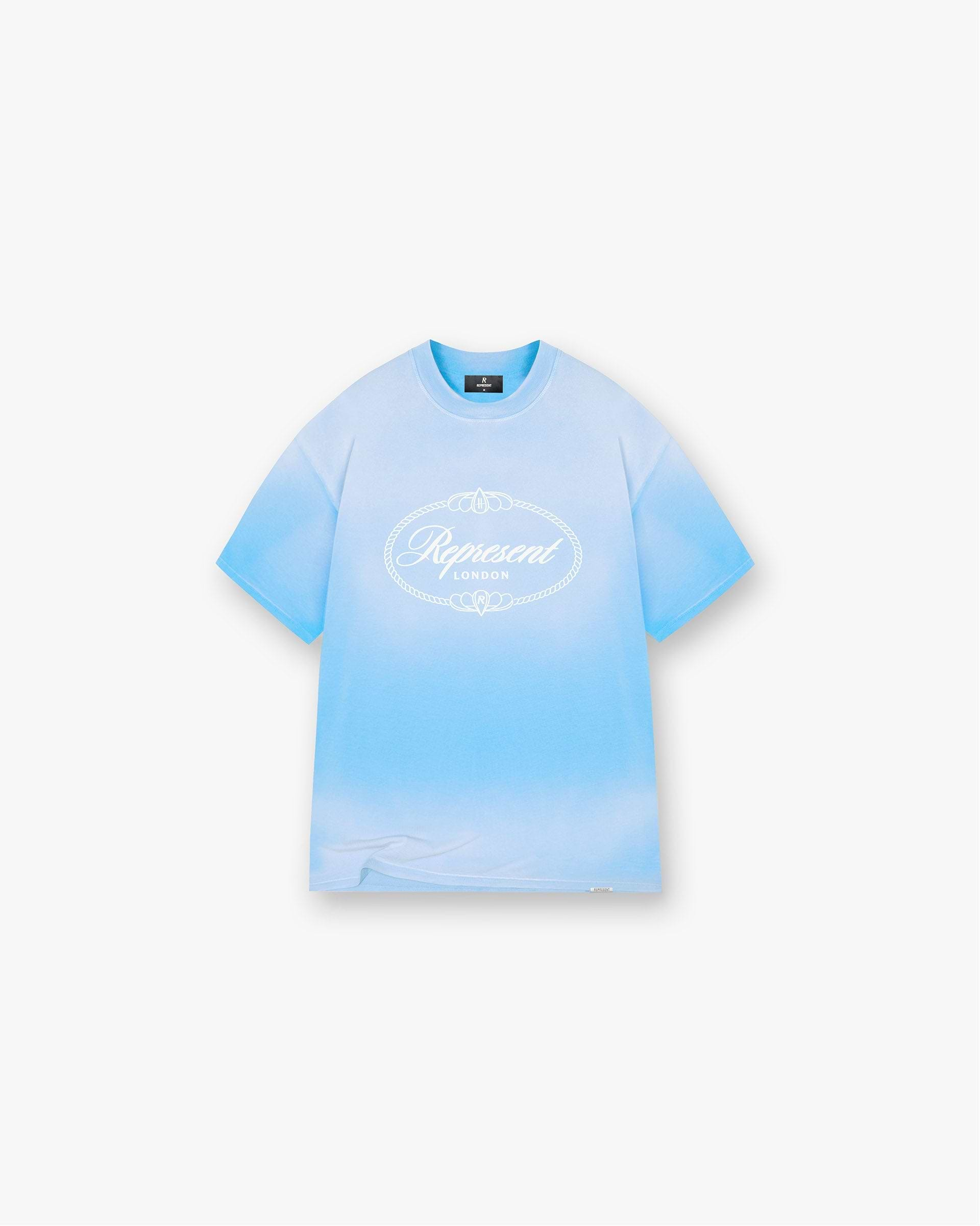 Represent X Harrods Crest T-Shirt - Cloud Blue