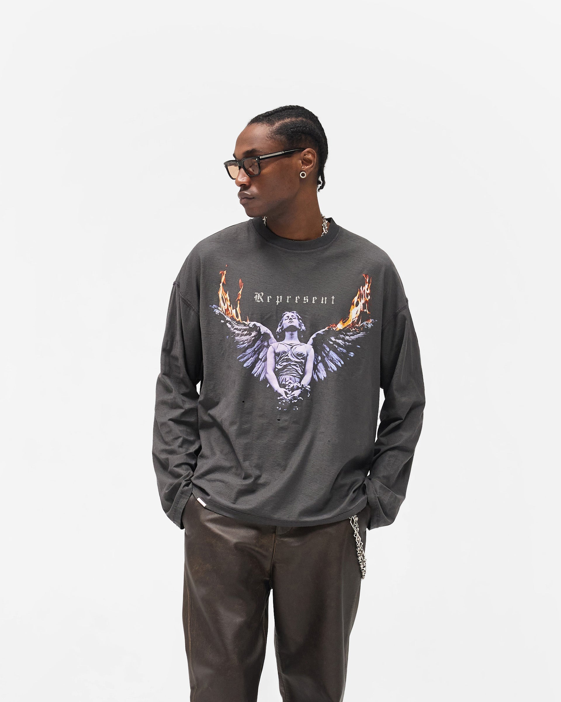Reversible Living Legacy Tour Long Sleeve T-Shirt - Sun Fade Grey