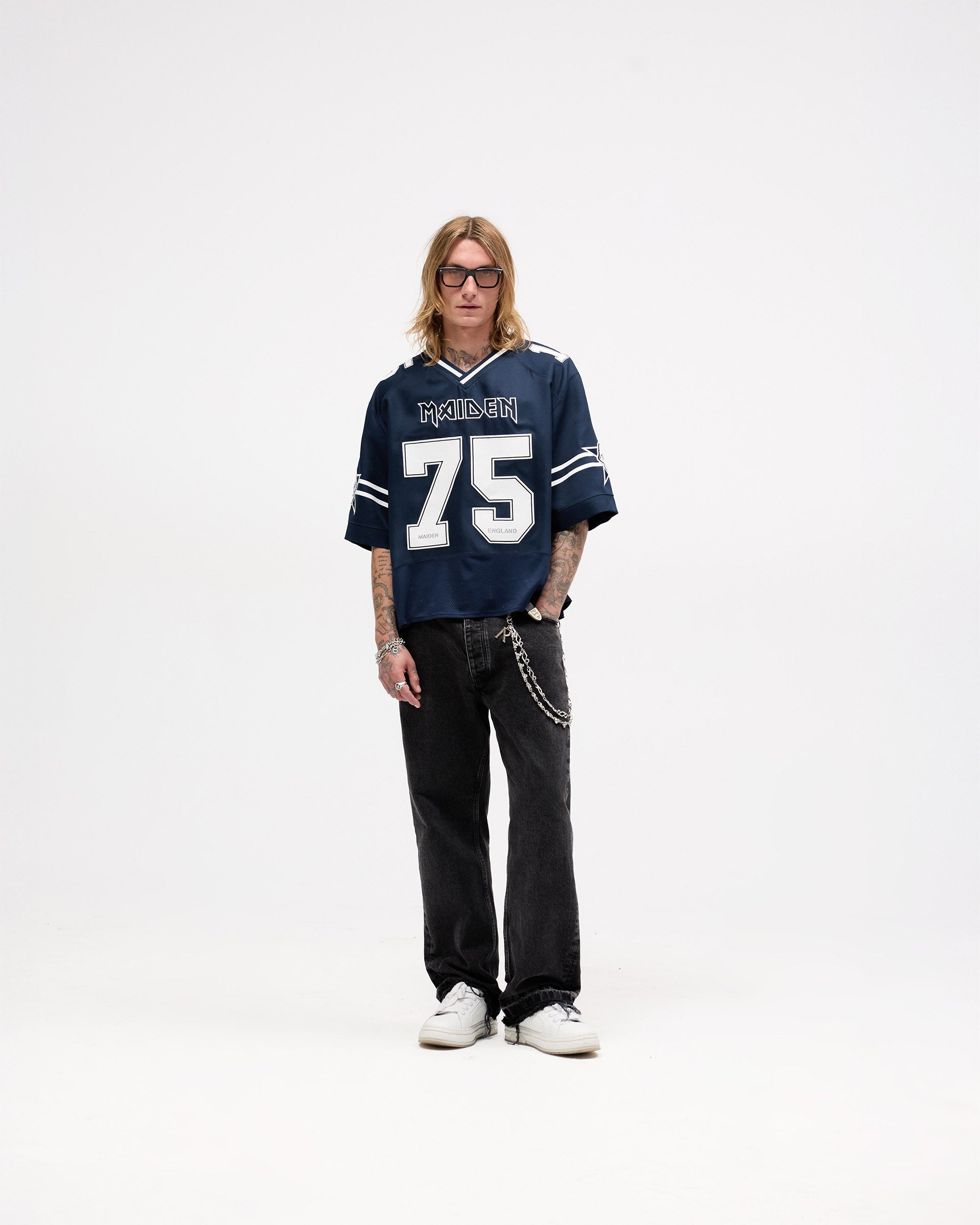 Represent X Iron Maiden Anniversary Jersey - Mid Blue