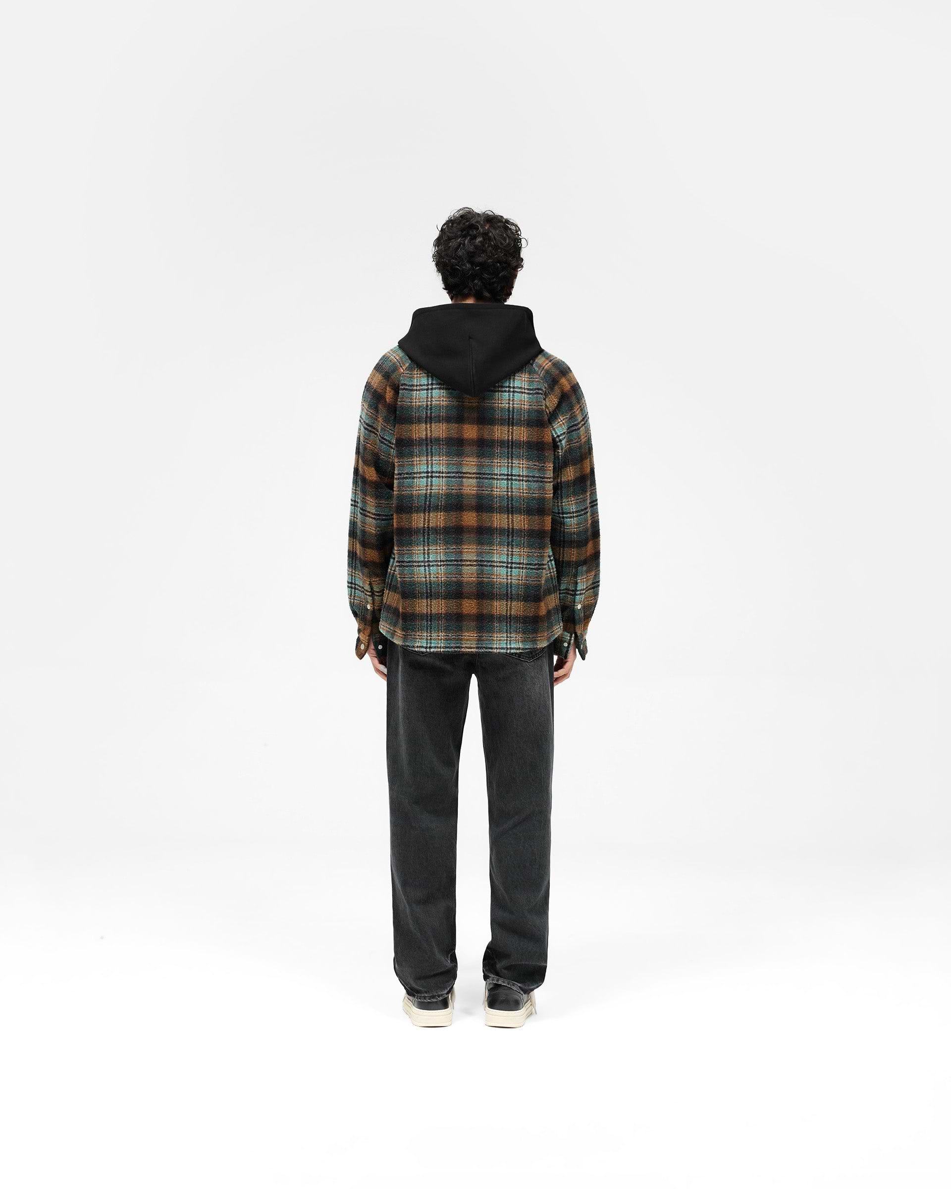 Hooded Overshirt - Check