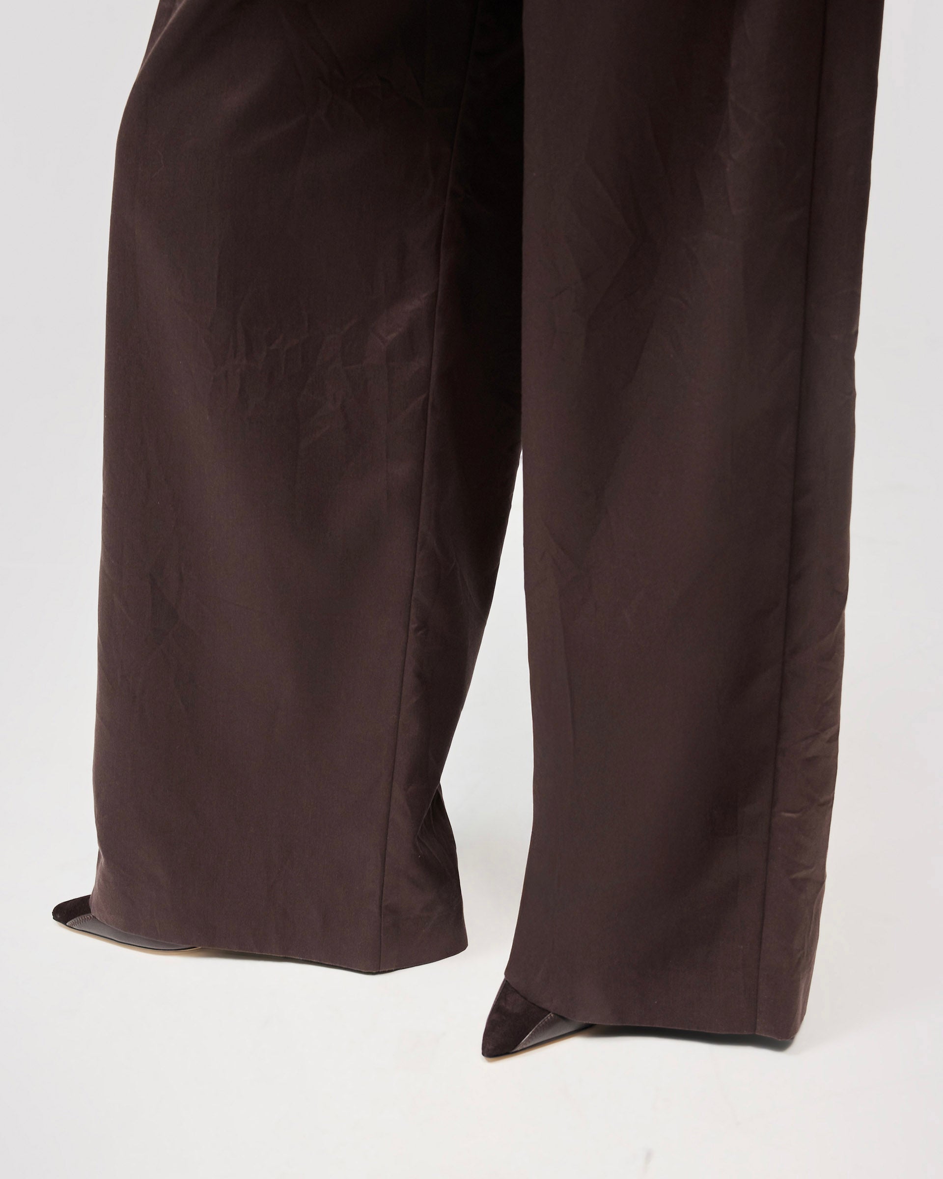 Crimp Trouser - Black Coffee