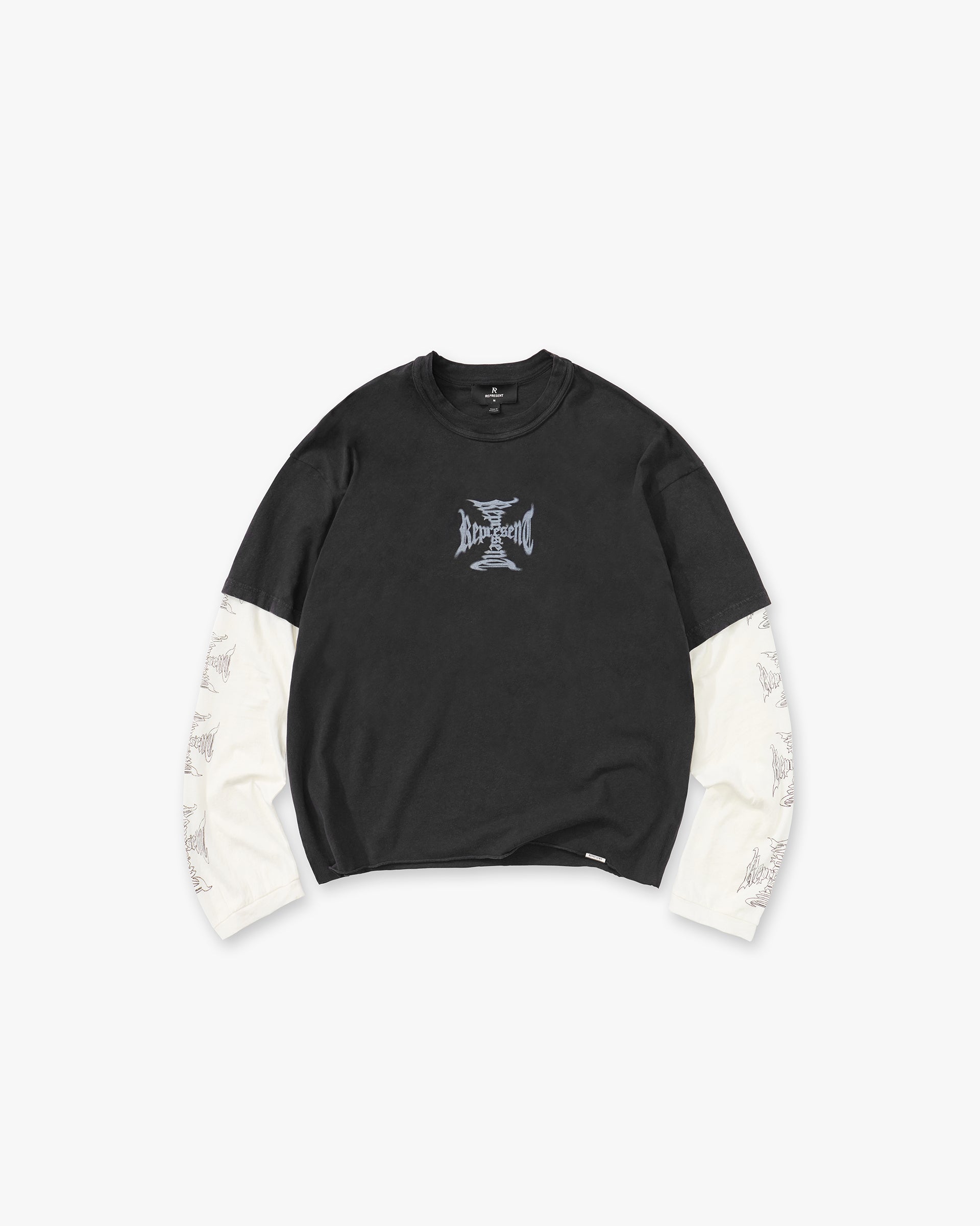 MH Stack Long Sleeve T-Shirt - Faded Black