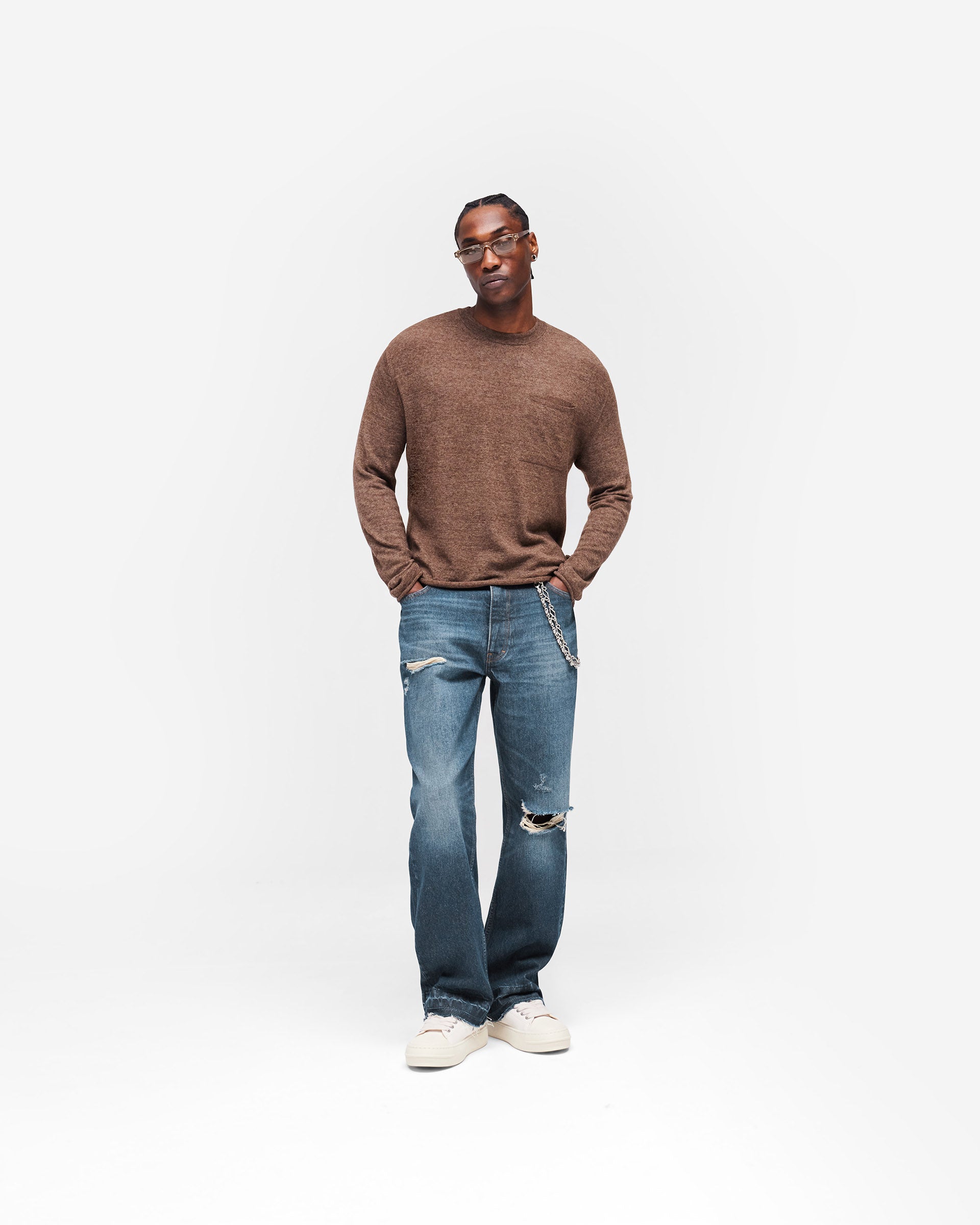 GH Knitted Long Sleeve Top - Espresso