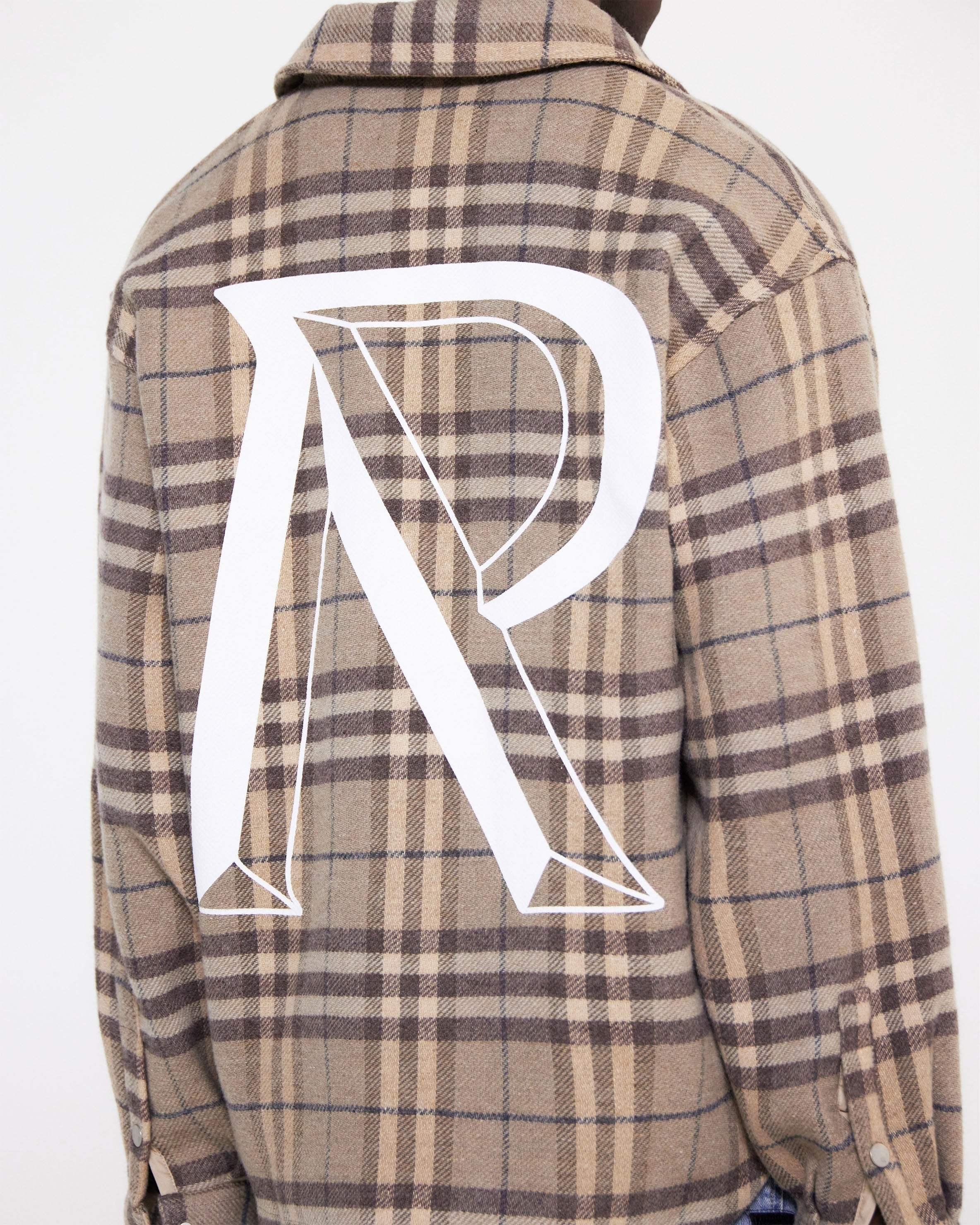 Heavyweight Initial Flannel Shirt - Hazel