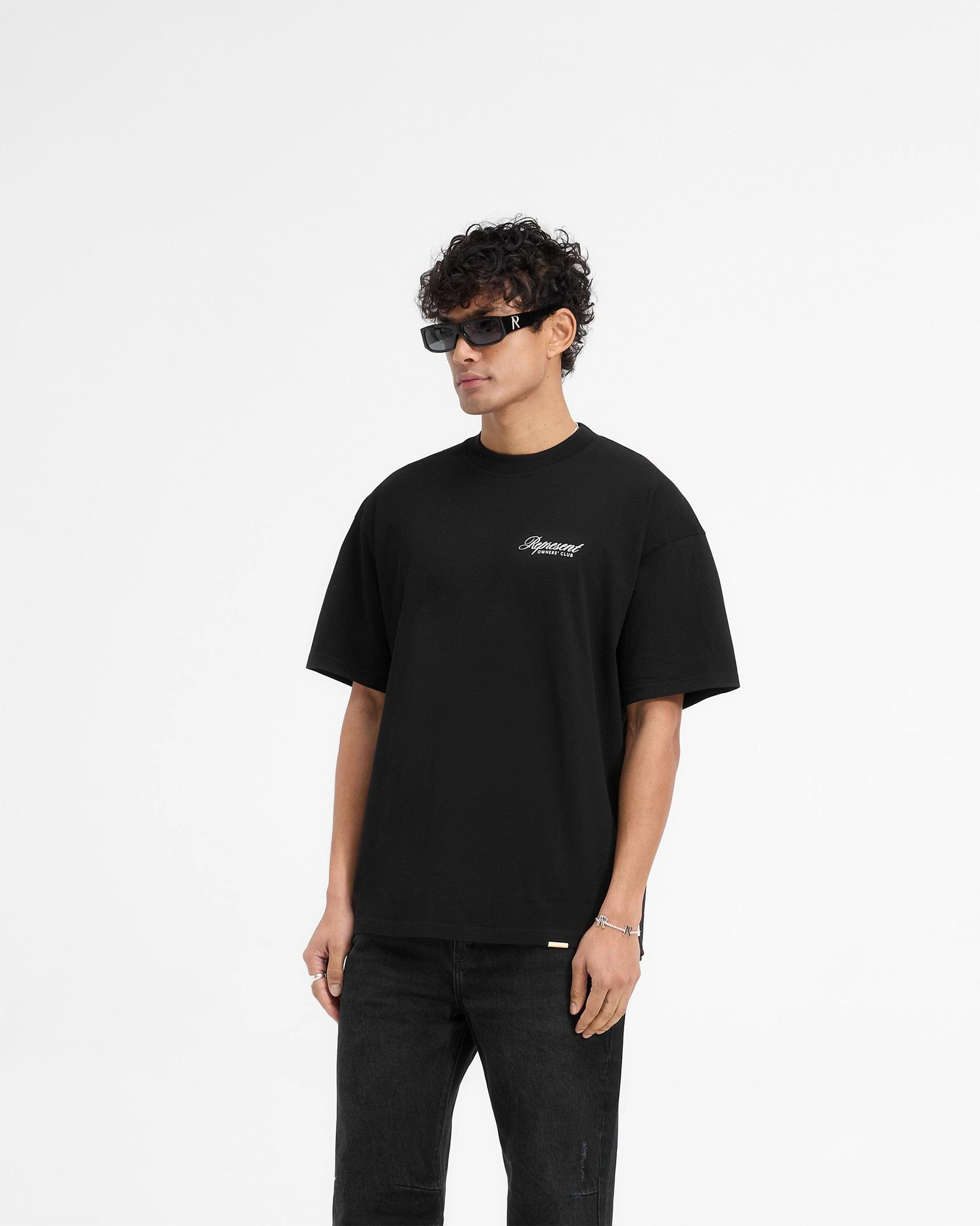 Represent X Harrods Bear Owners Club T-Shirt - Jet Black