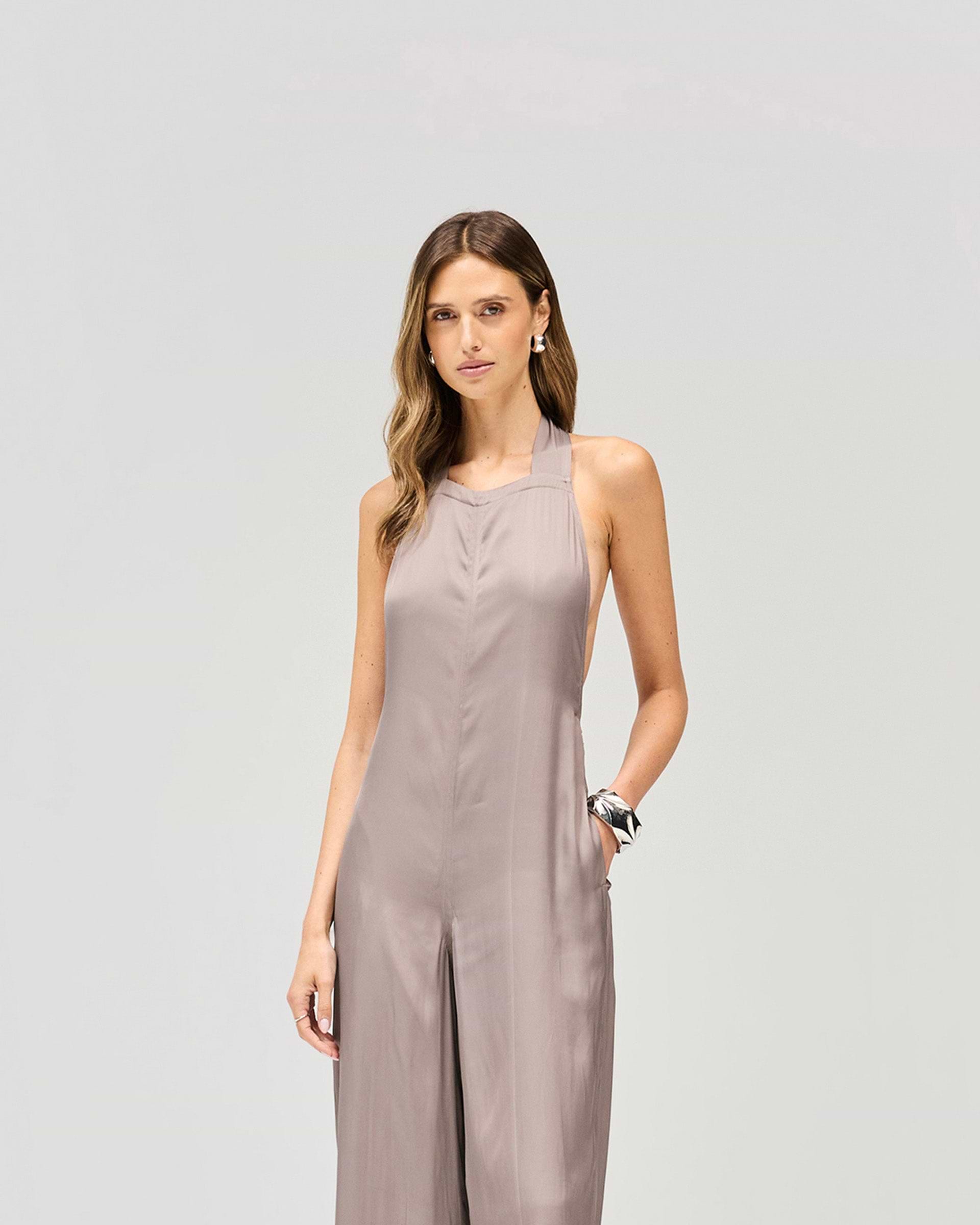 Voltage Jumpsuit - Chocolate