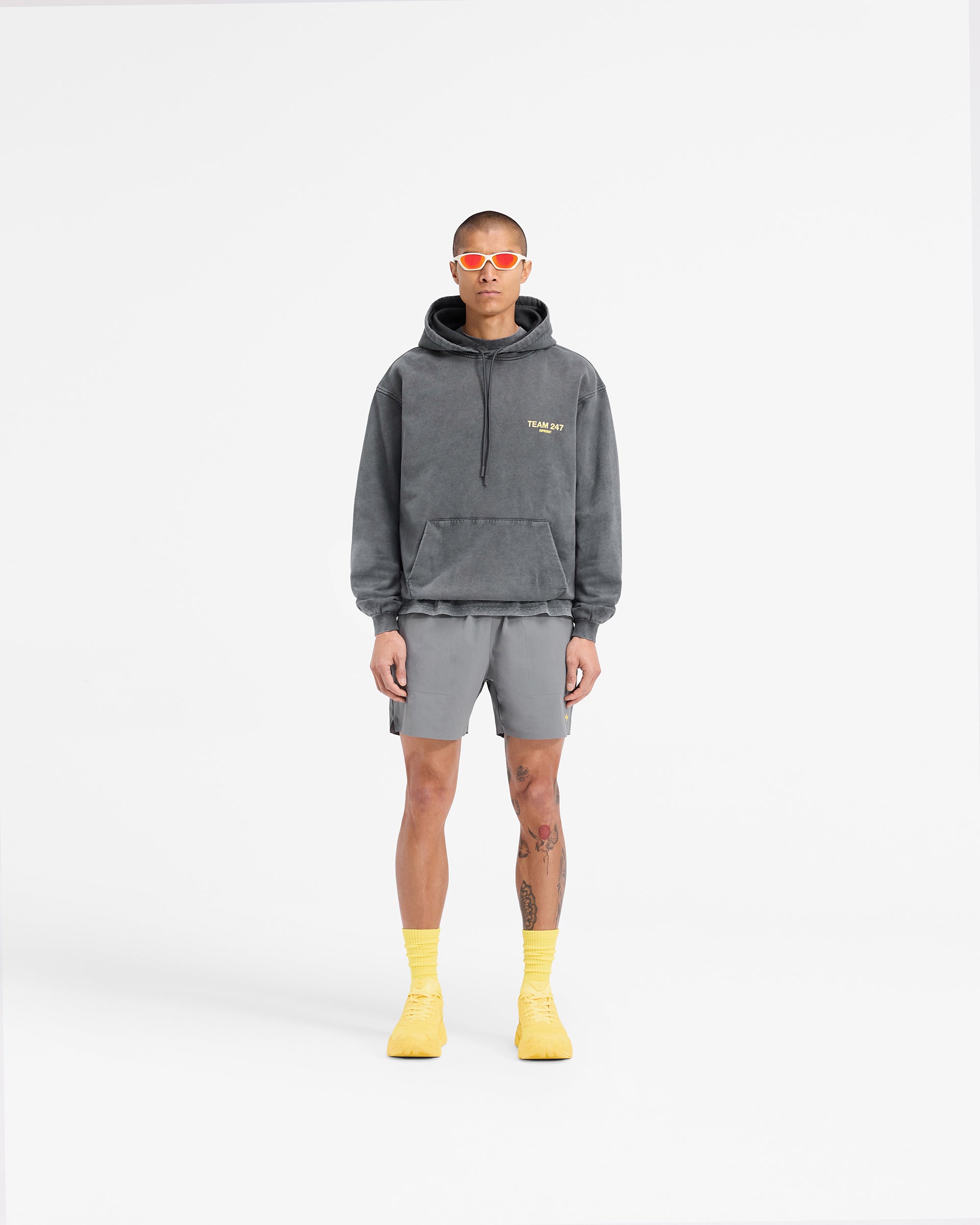 Team 247 Oversized Hoodie - Pewter Lemon