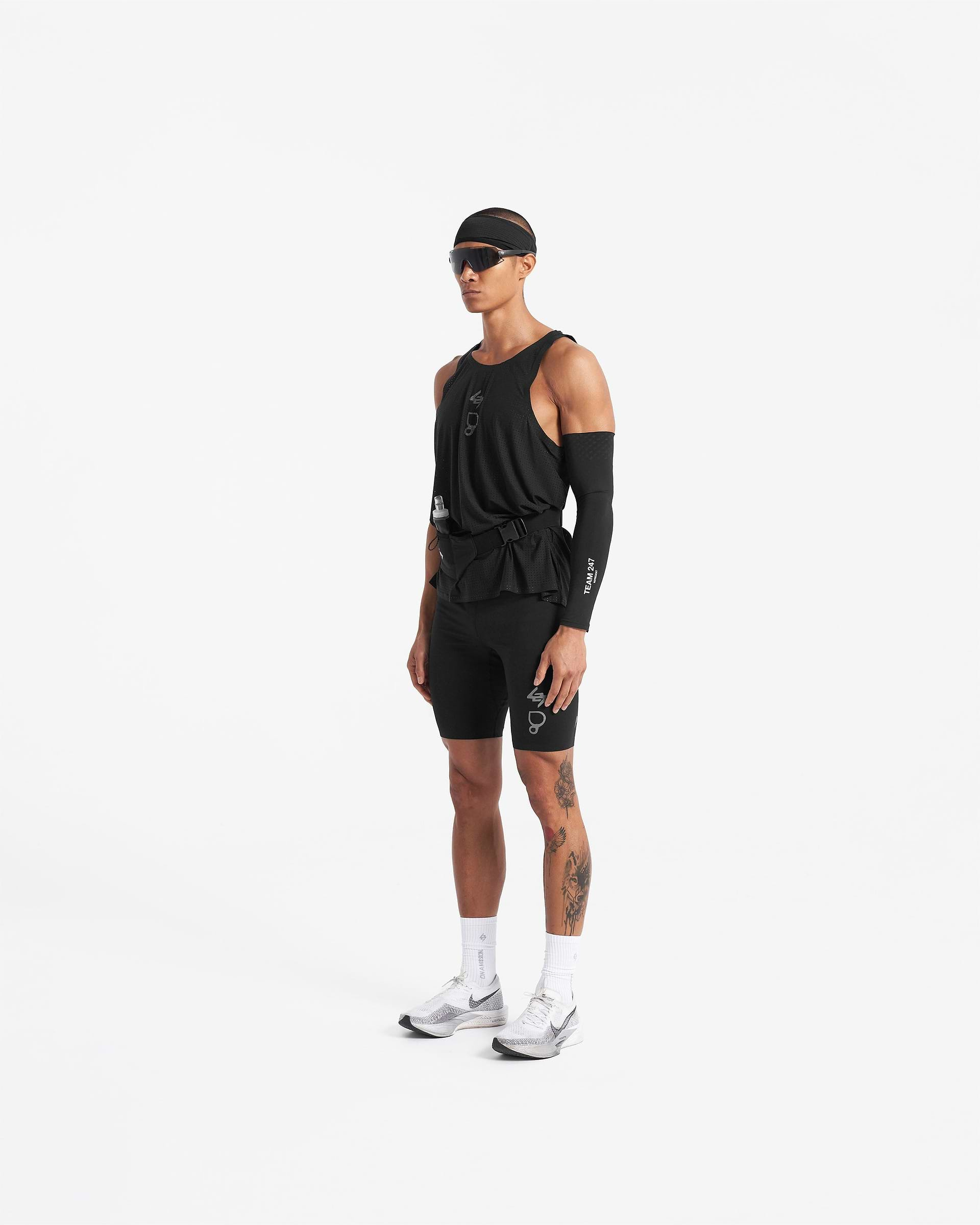 247 X Puresport Singlet - Black