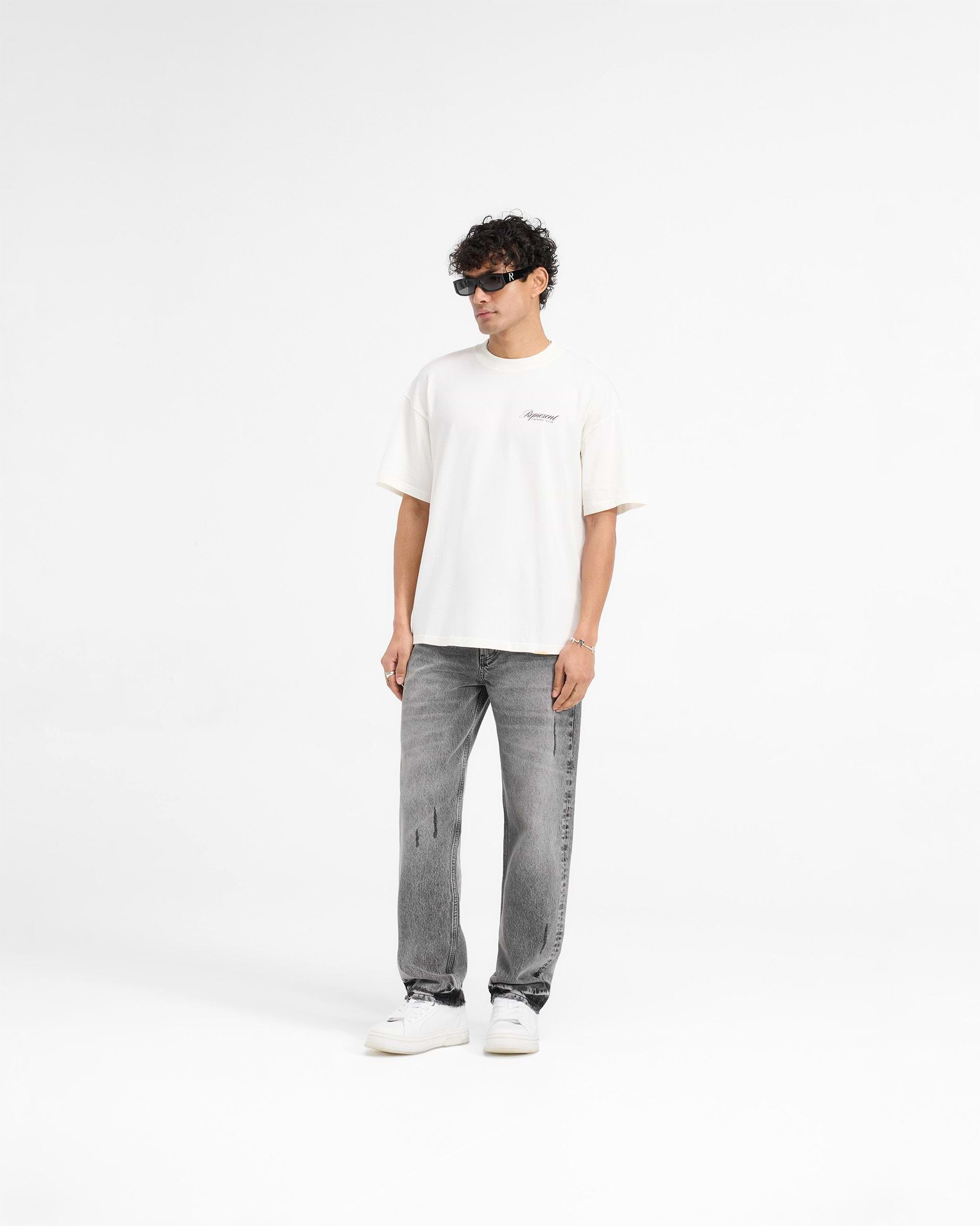 Represent X Harrods Bear Owners Club T-Shirt - Flat White