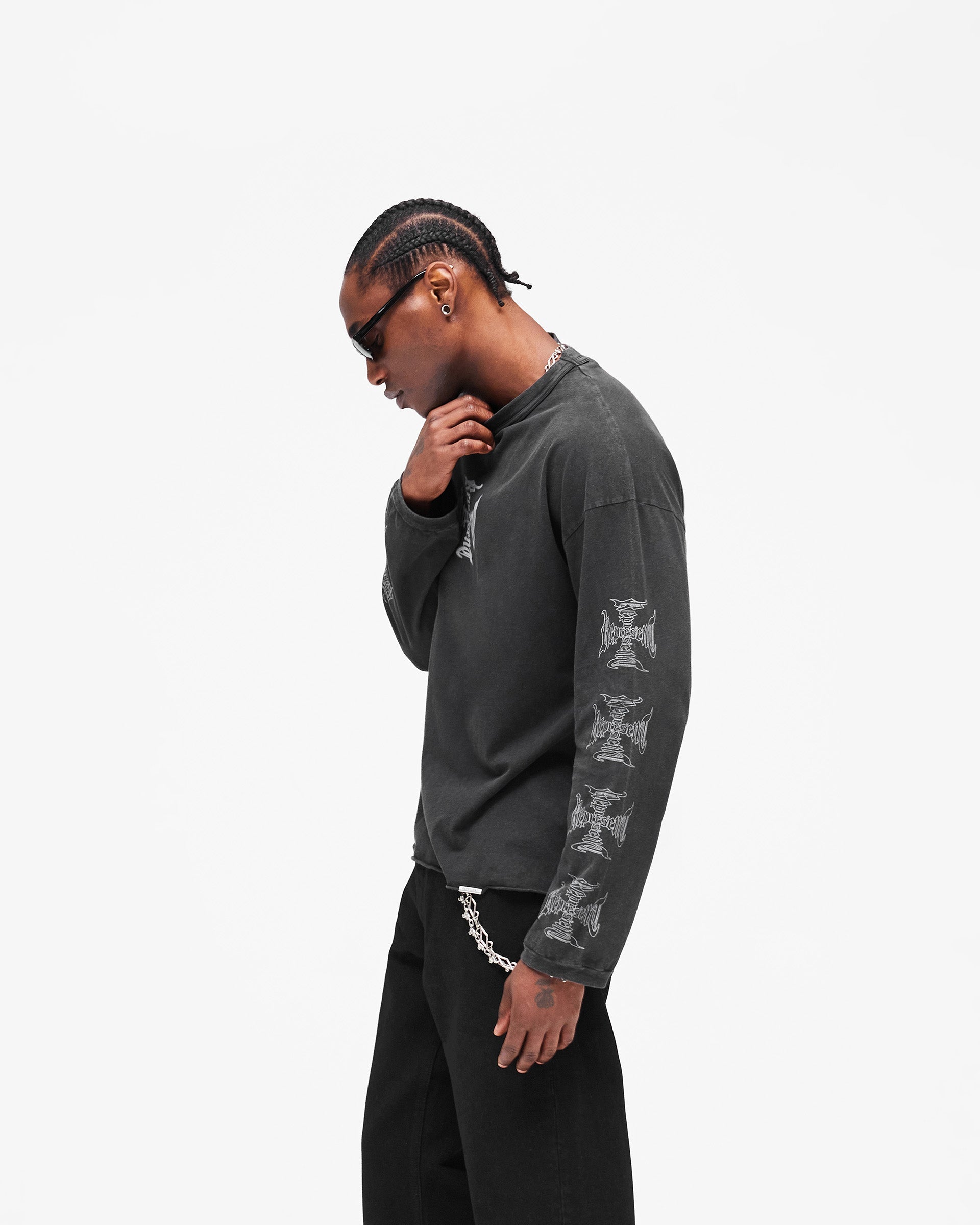 MH Long Sleeve T-Shirt - Faded Black