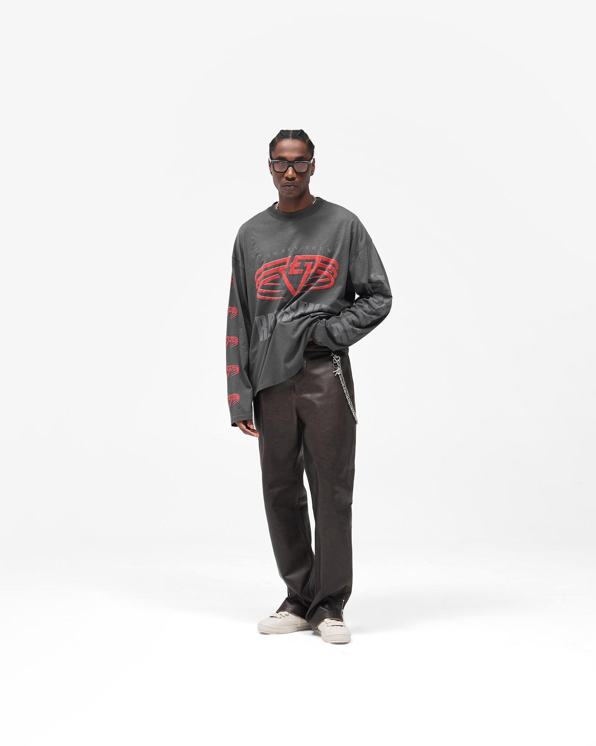 Reversible Living Legacy Tour Long Sleeve T-Shirt - Sun Fade Grey