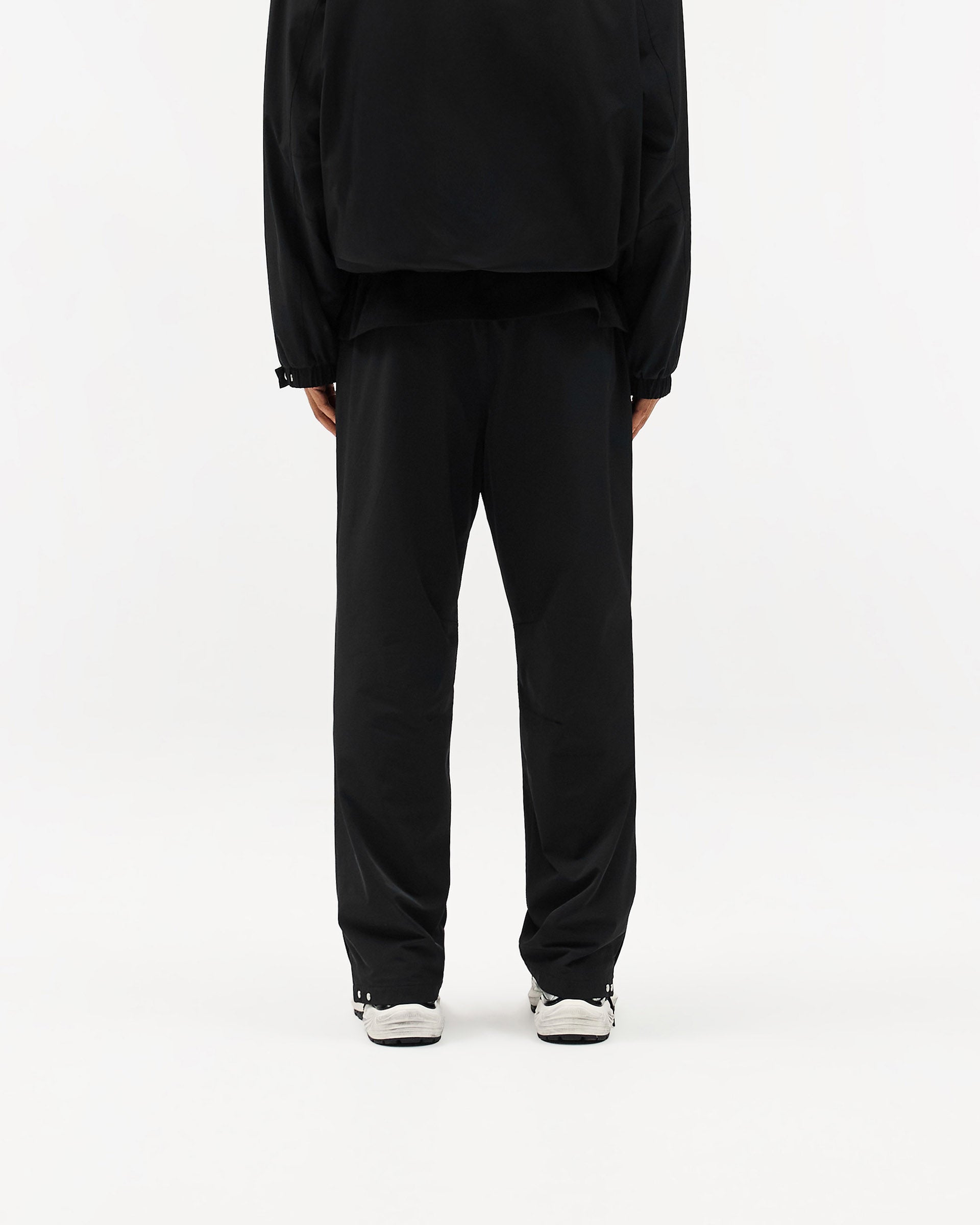 Initial Nylon Track Pant - Black