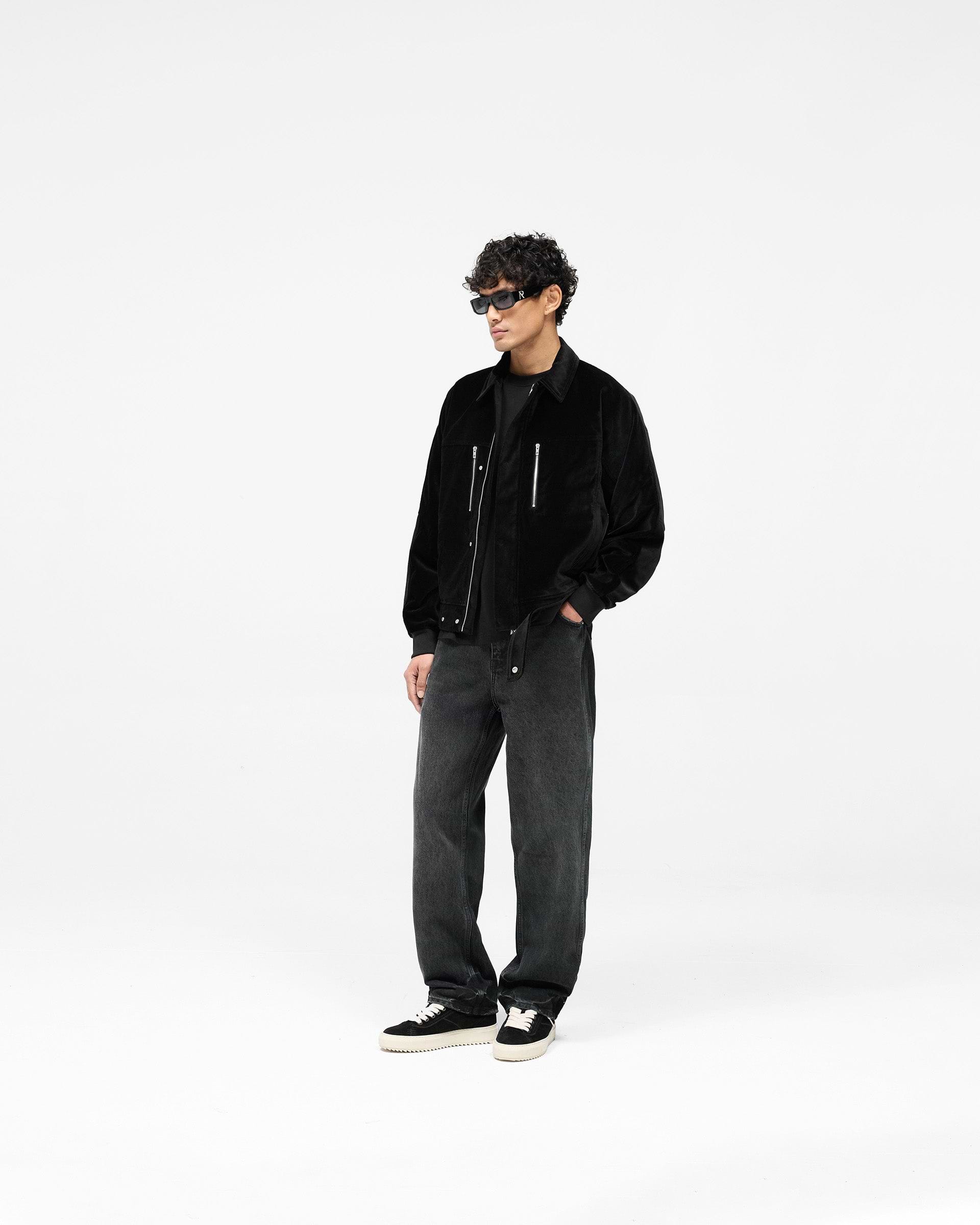 Bordeaux Brushed Jacket - Black