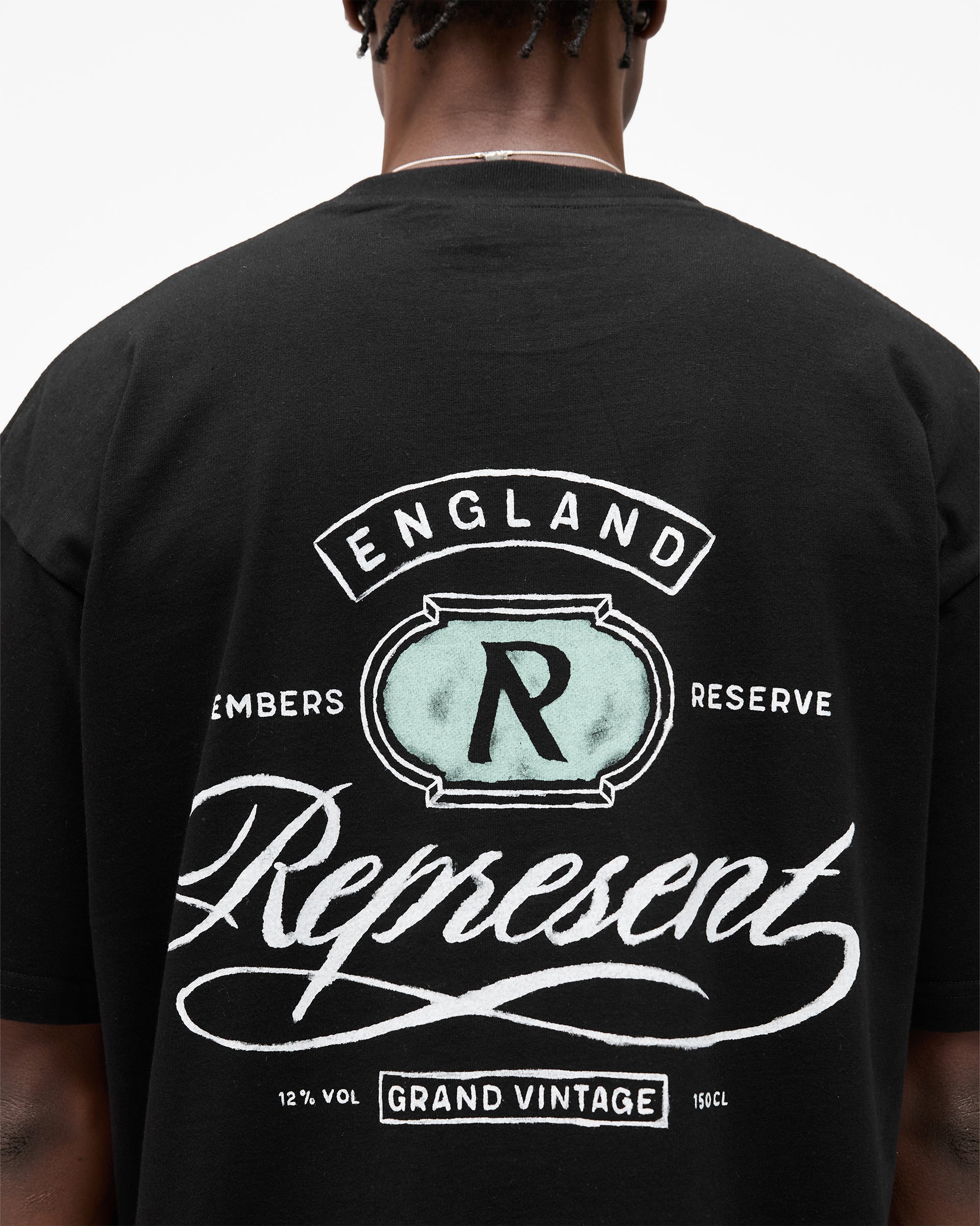 Grand Vintage Hand Drawn T-Shirt - Jet Black