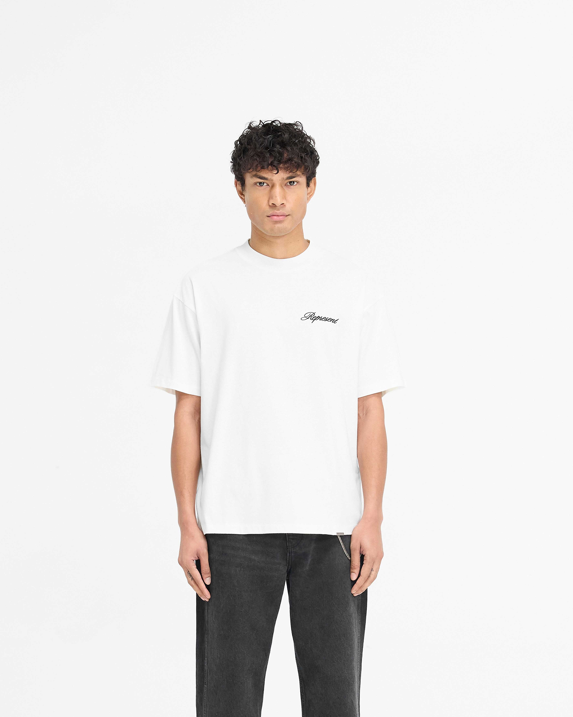 Script Logo T-Shirt - Flat White