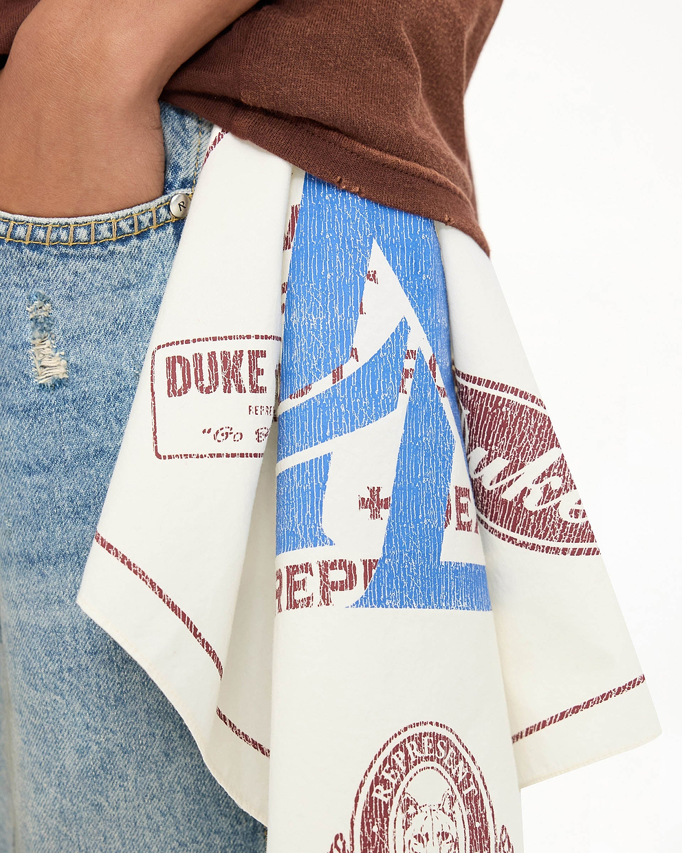 Represent X Duke + Dexter Bandana - Ecru