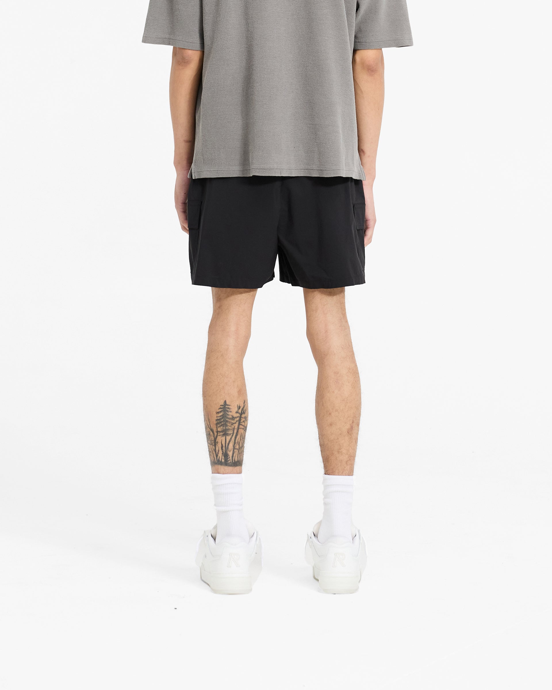 Cargo Swim Shorts - Jet Black