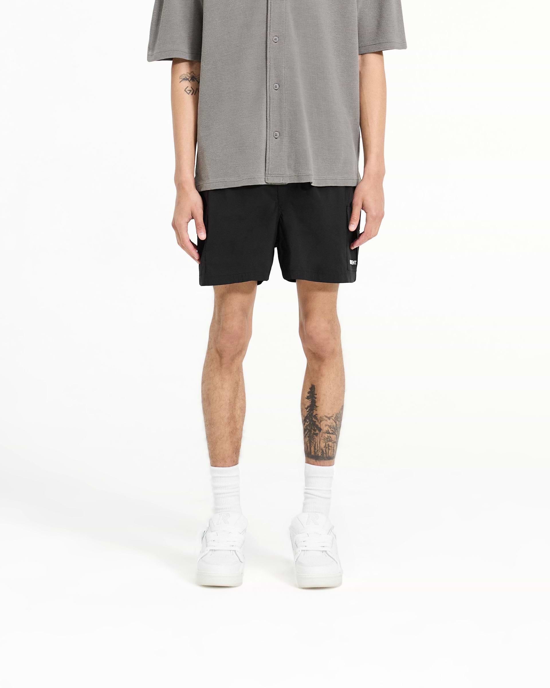 Cargo Swim Shorts - Jet Black