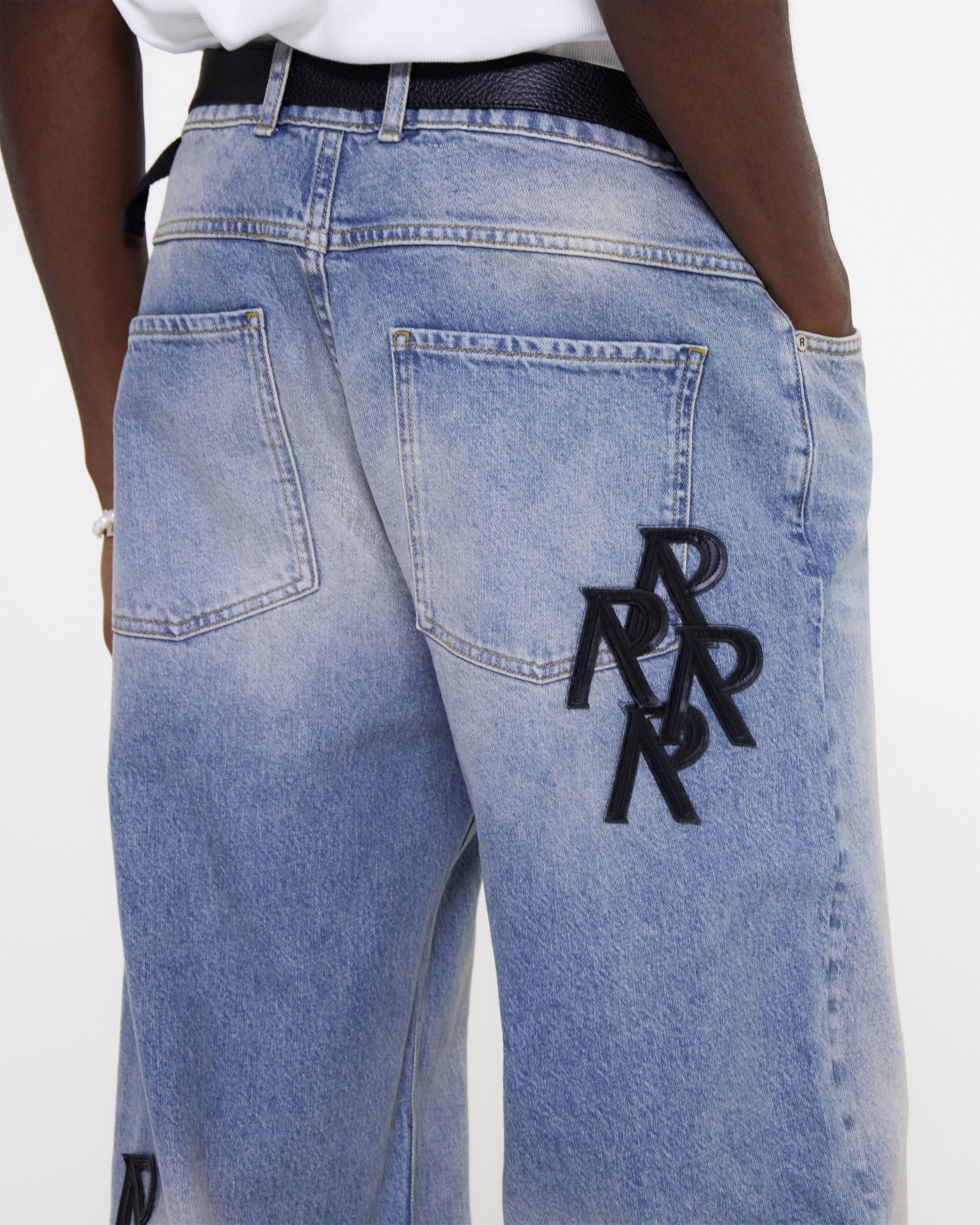 R3 Initial Baggy Denim - Blue