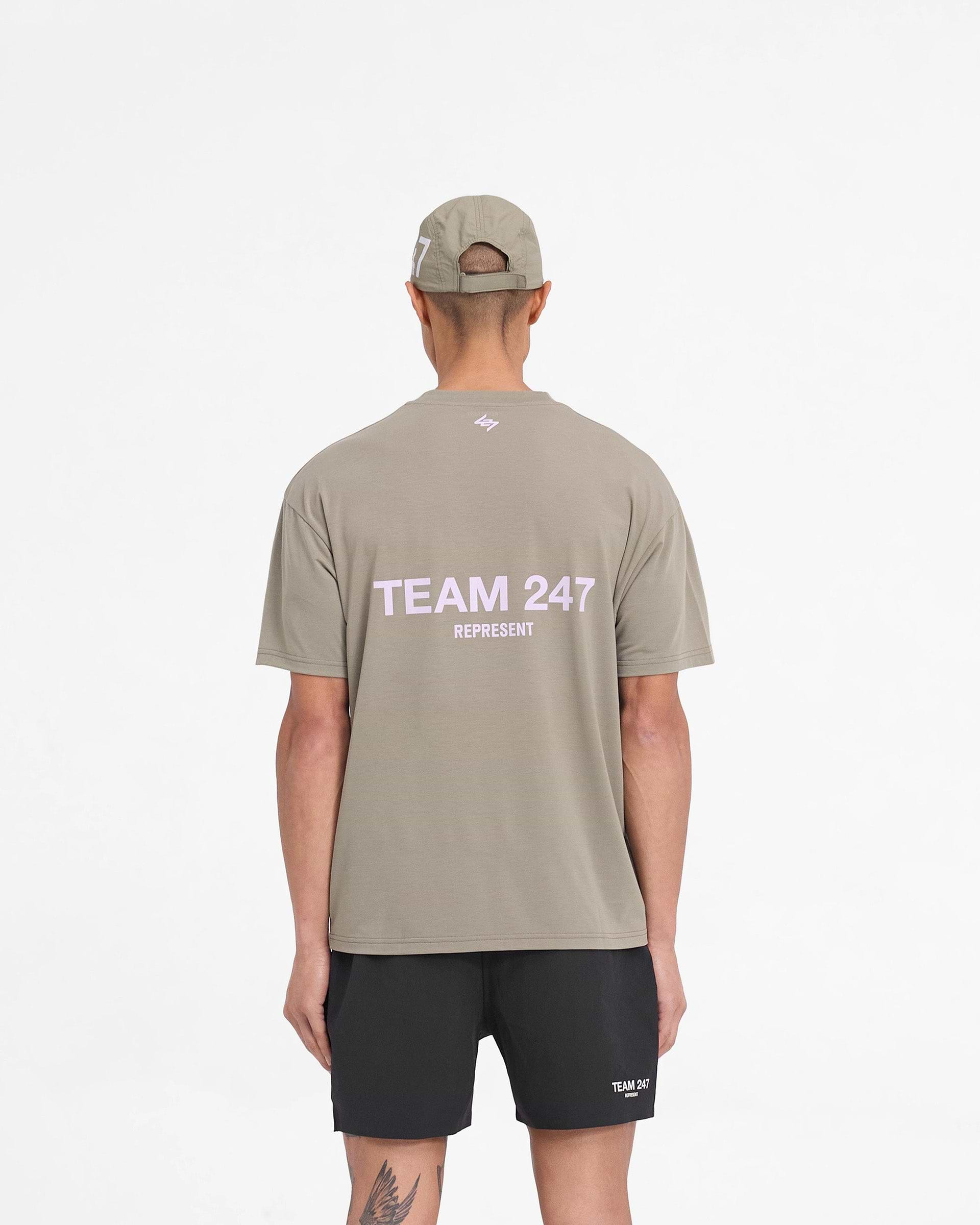 Team 247 Oversized T-Shirt - Khaki Lilac