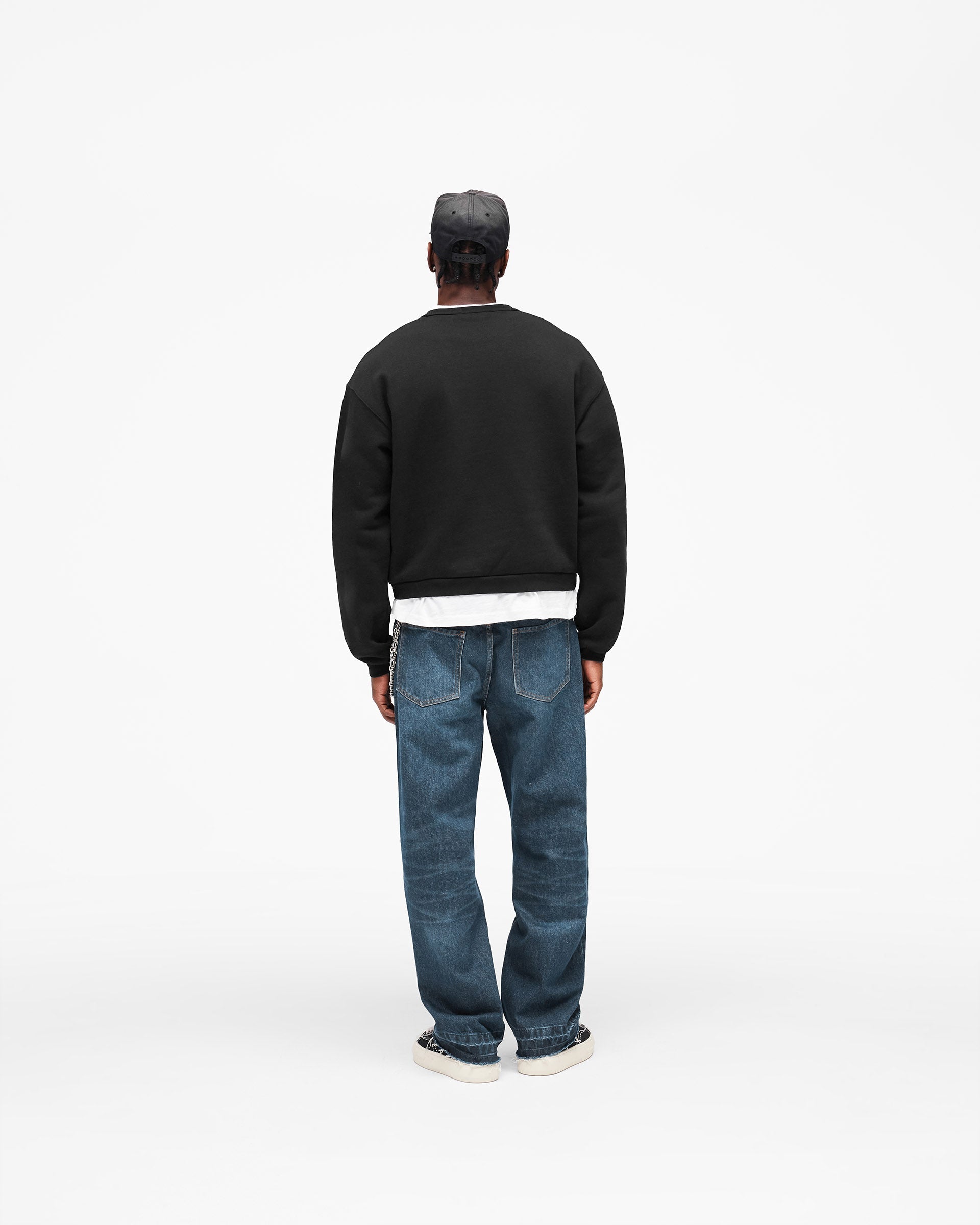 GH Shrunken Sweatshirt - Jet Black