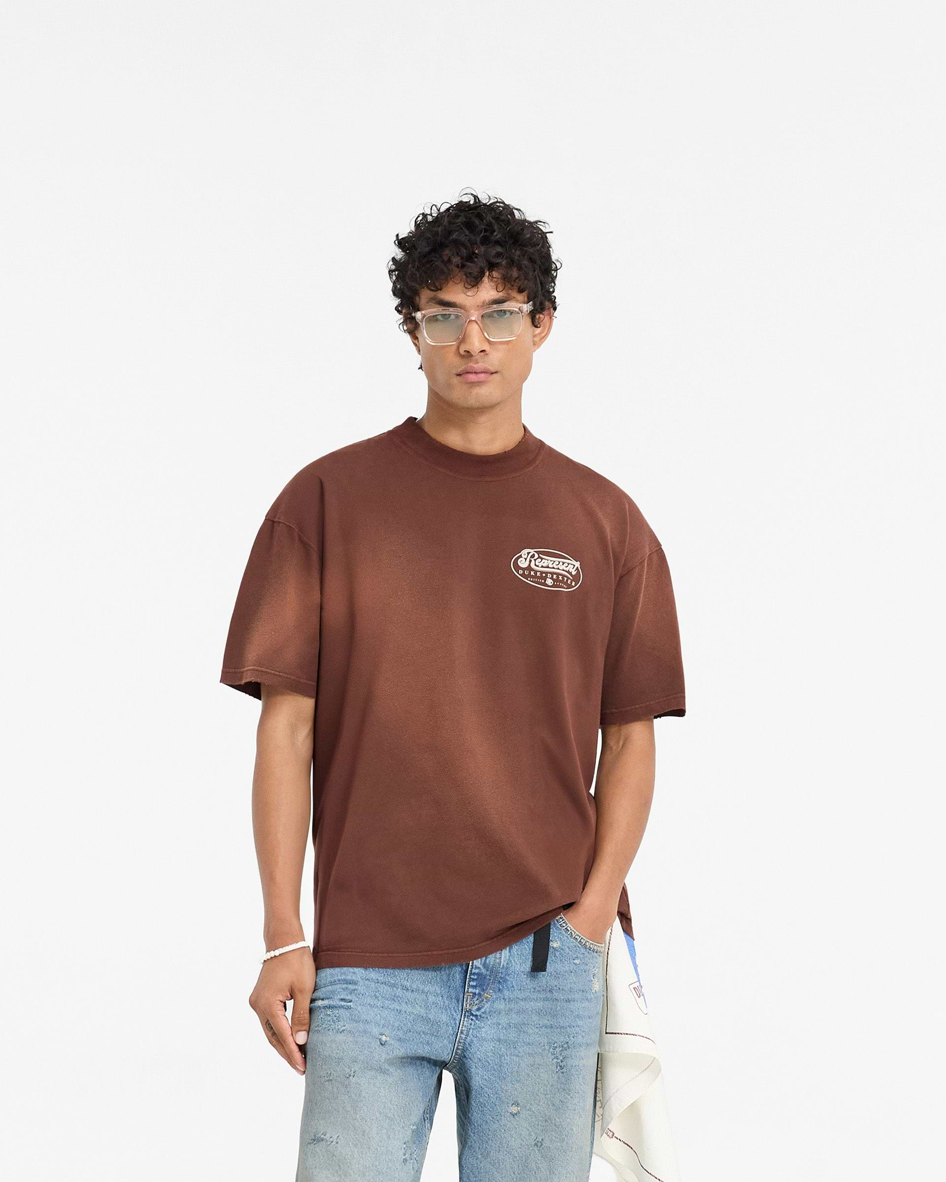 Represent X Duke + Dexter British Luxury T-Shirt - Rust