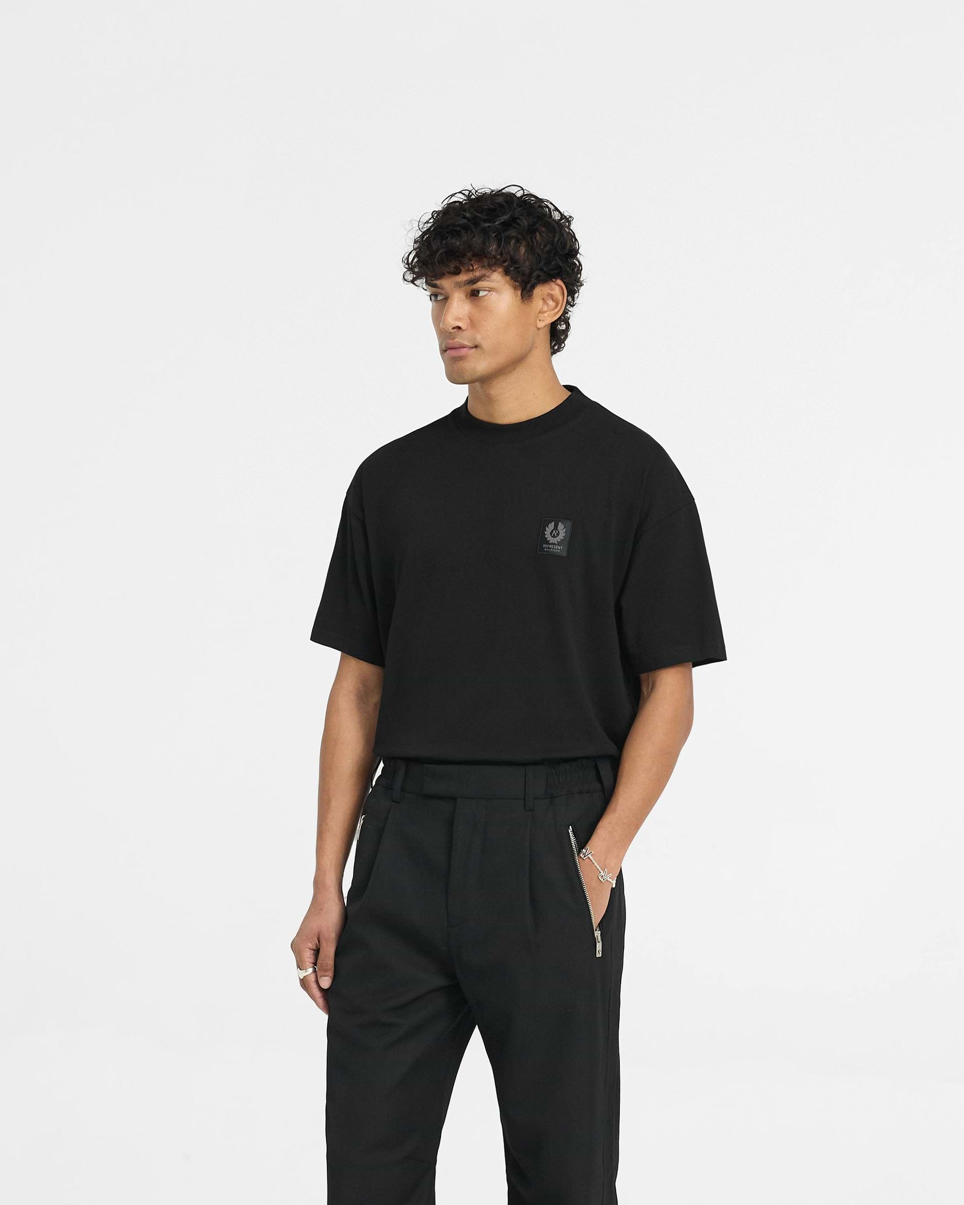 Represent X Belstaff Patch T-Shirt - Black