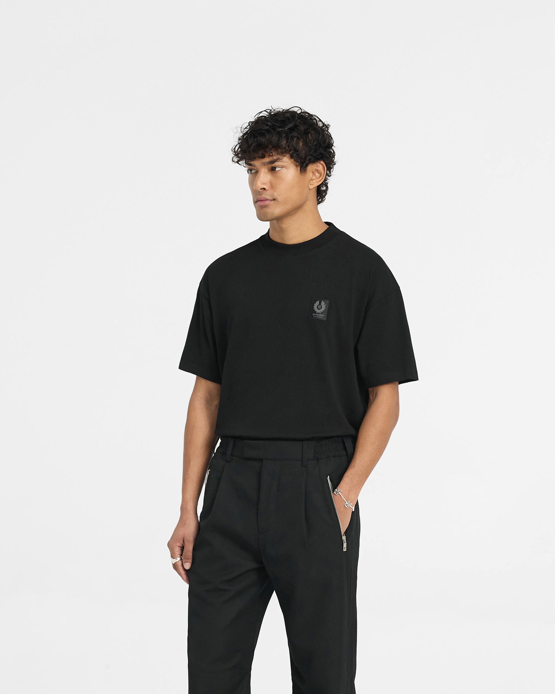 Represent X Belstaff Patch T-Shirt - Black