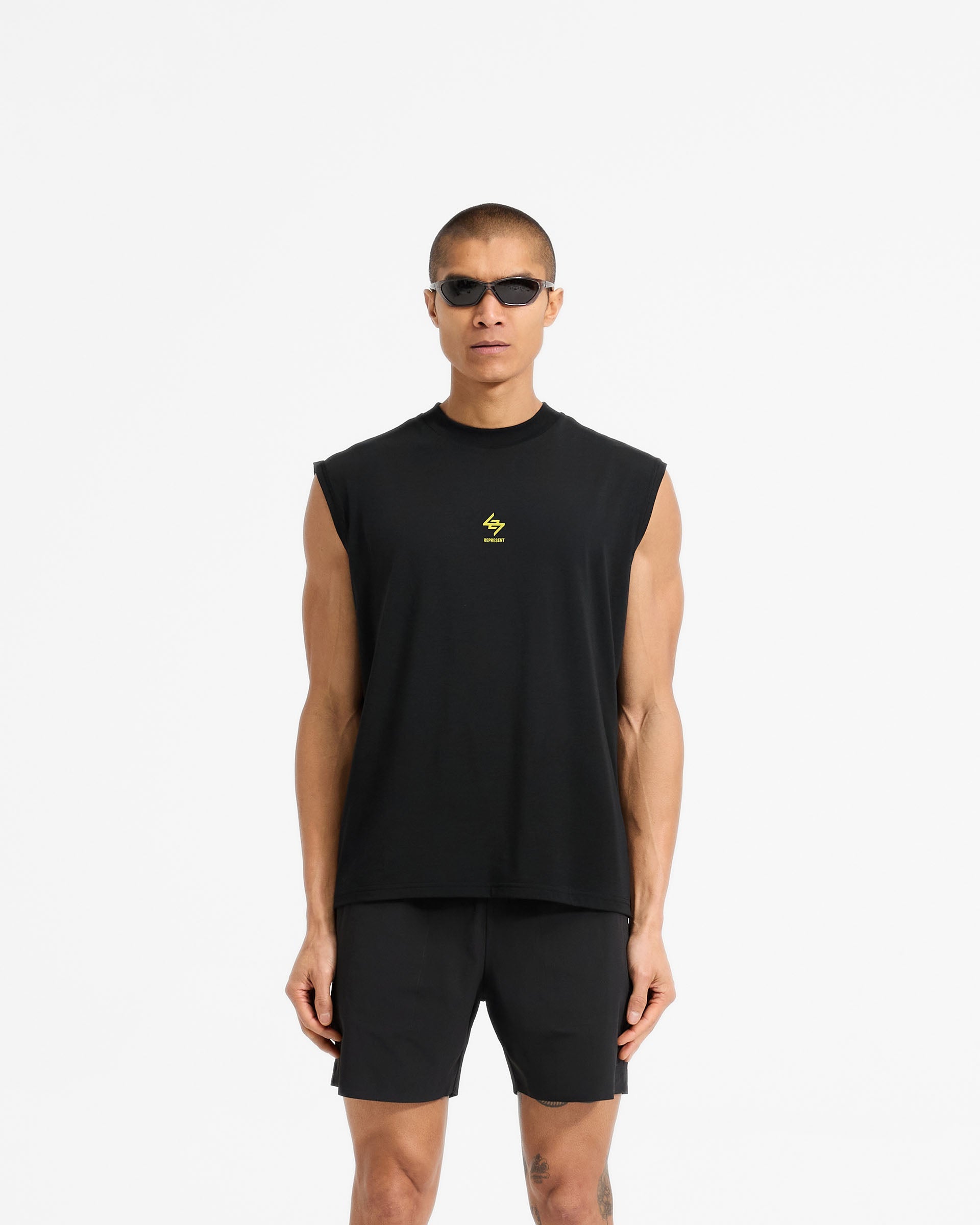 247 Chicago Oversized Tank - Jet Black