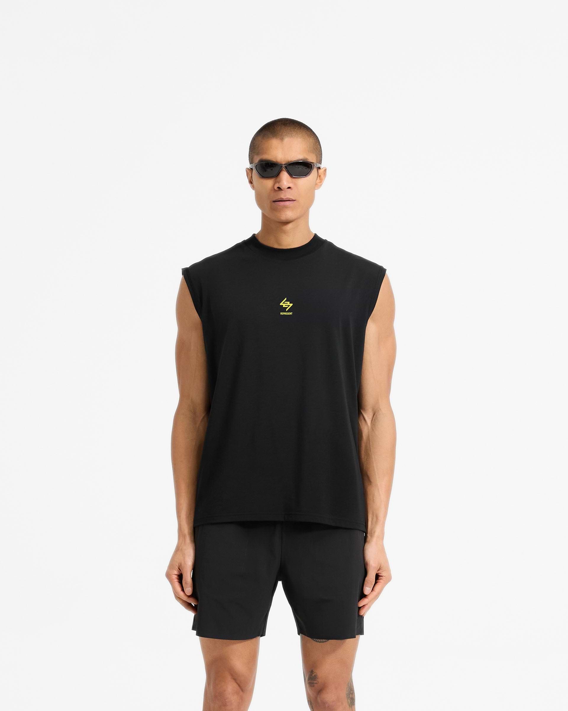 247 Chicago Oversized Tank - Jet Black