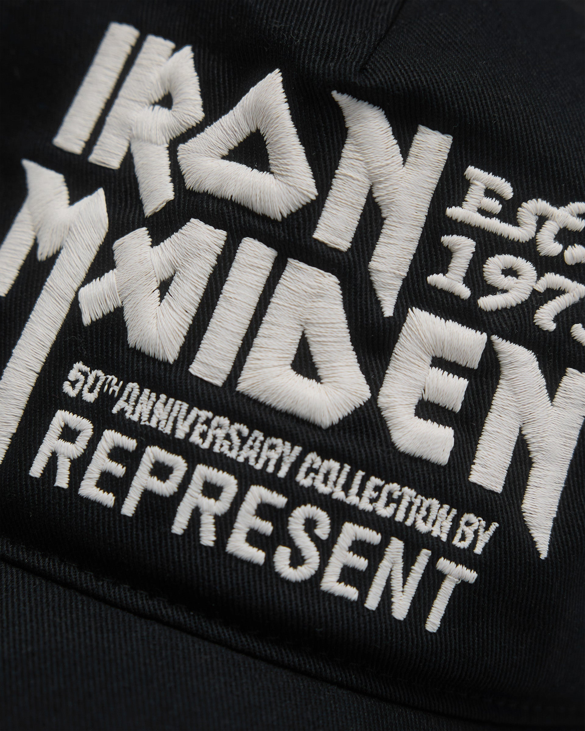 Represent X 47 X Iron Maiden Anniversary Trucker Cap - Washed Black