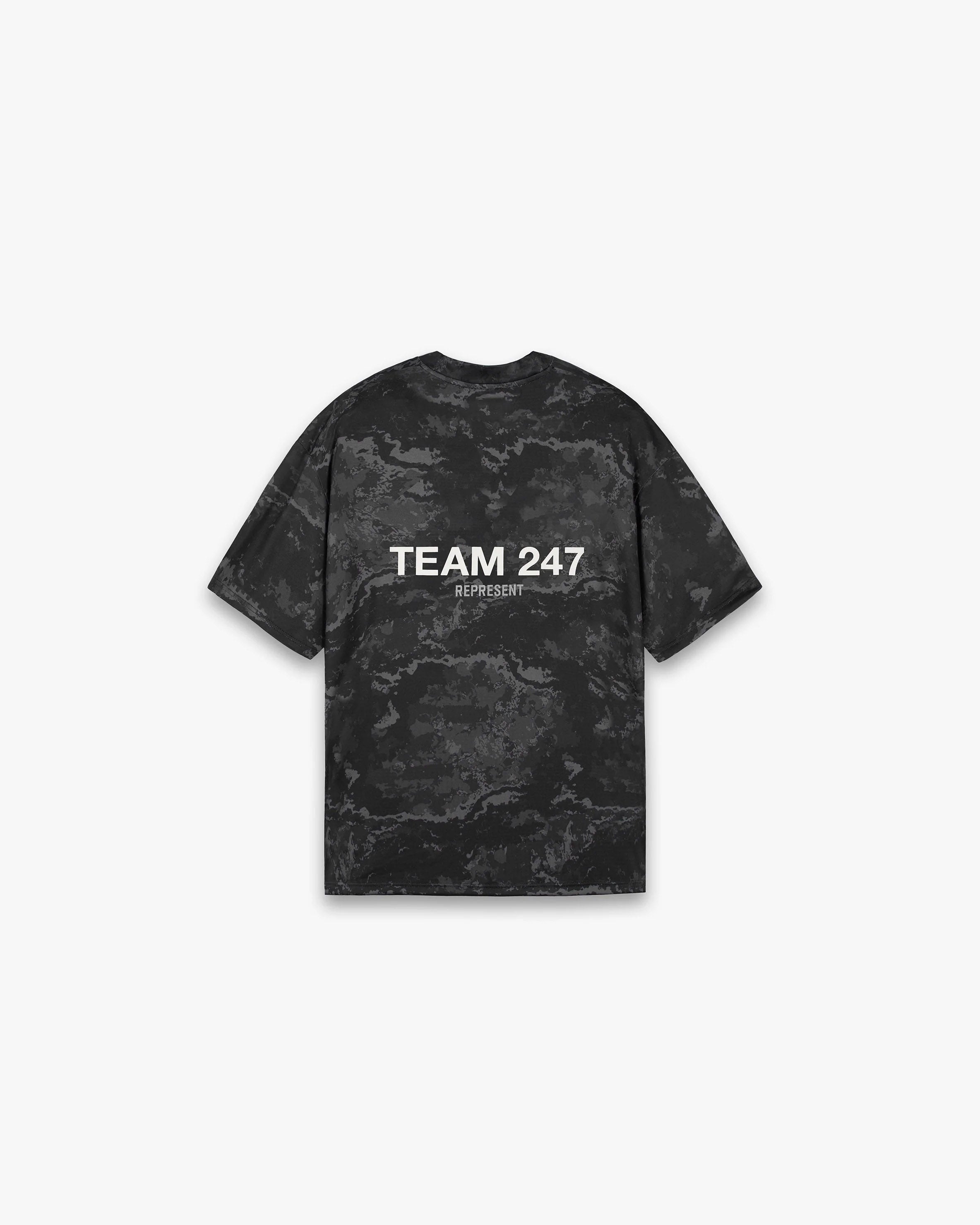 Team 247 Oversized T-Shirt - Black Camo