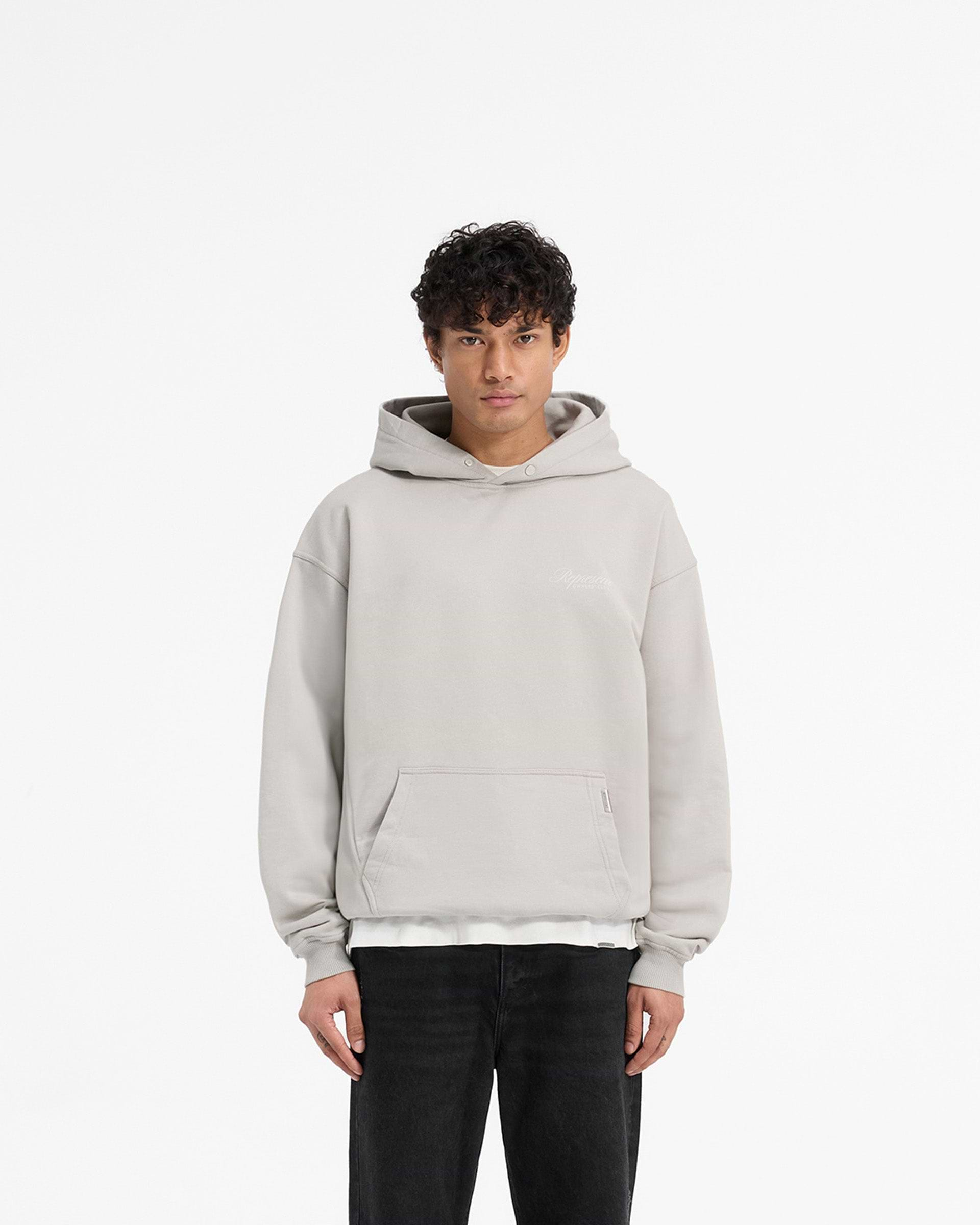 Represent X Ounass Owners Club Script Hoodie - Rock